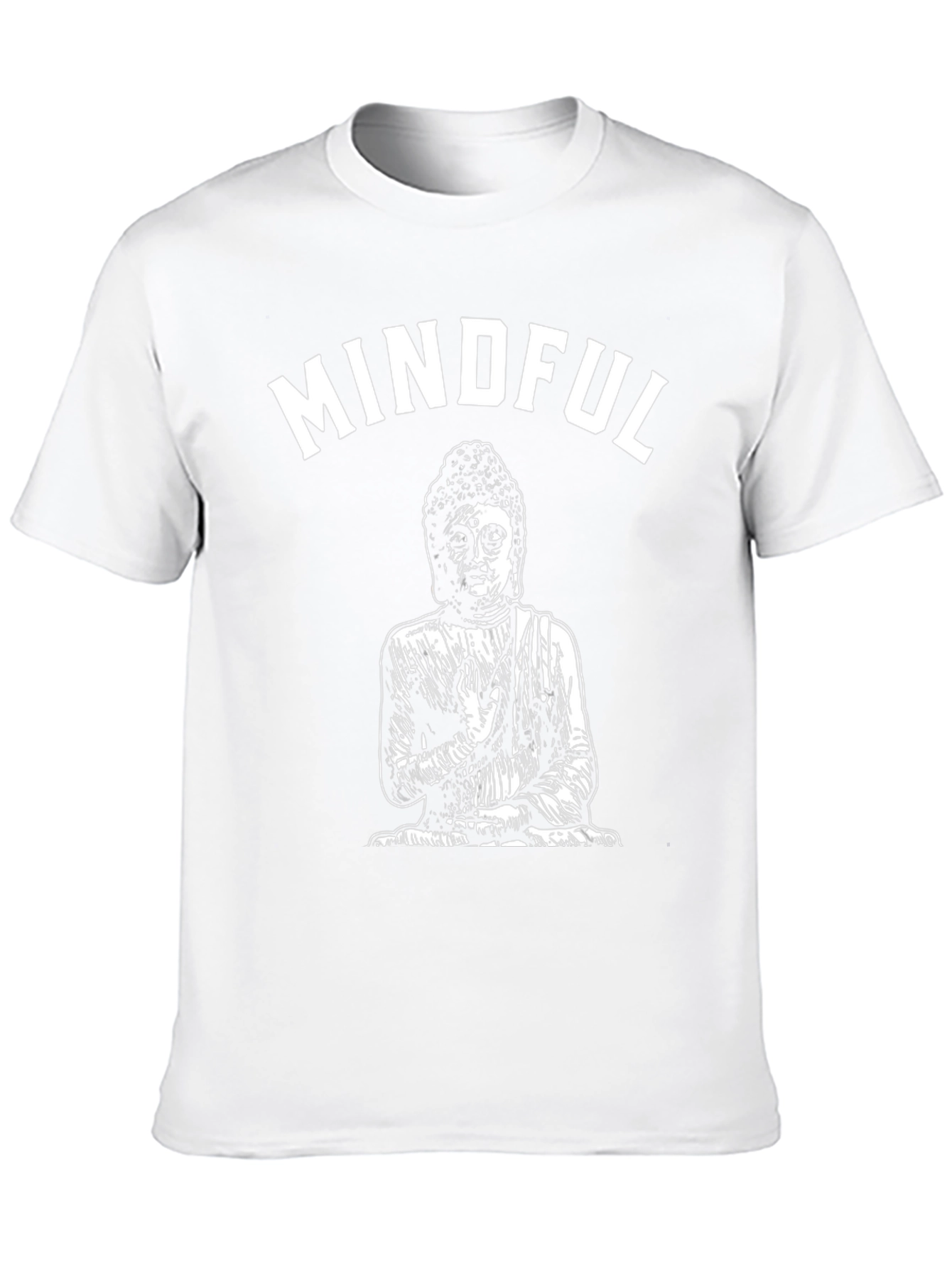 Mindful Buddha Graphic Tee - Black