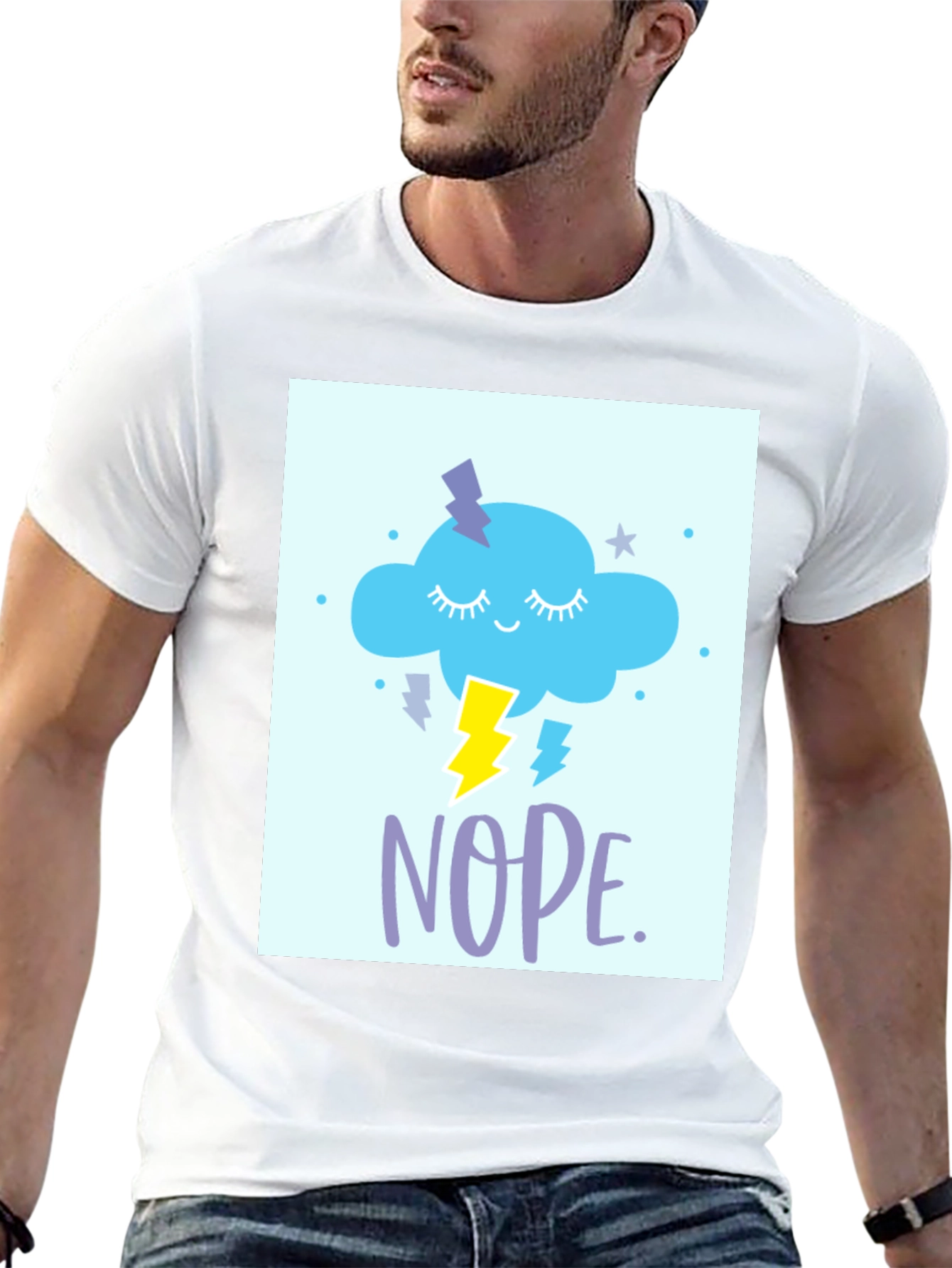 Nope Cloud T-Shirt - Weather Humor Tee