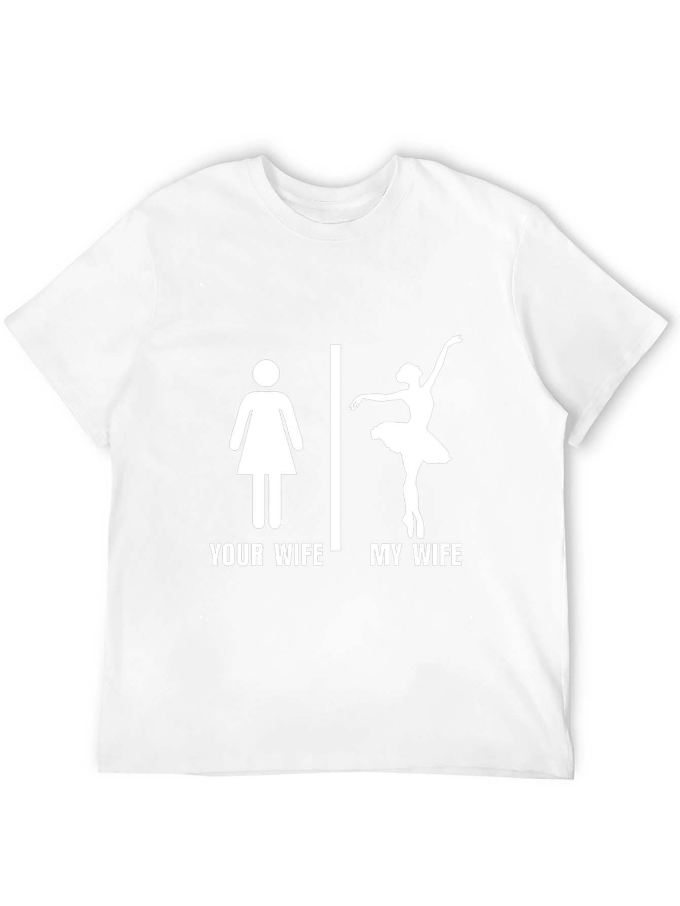 Funny My Wife Ballerina T-Shirt - Black