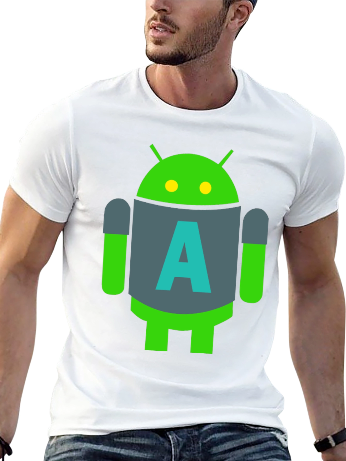 Android A Logo Black T-Shirt