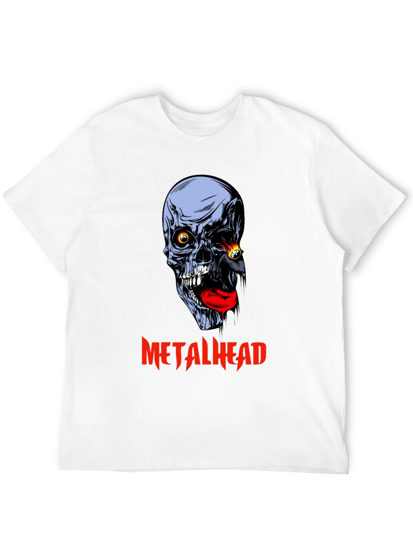 Metalhead Skull T-Shirt - Graphic Print