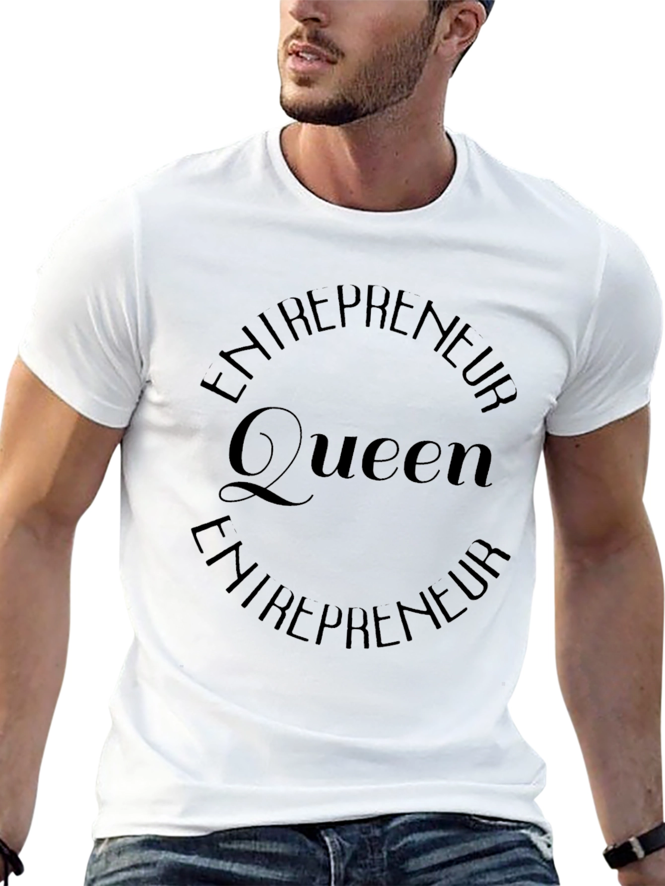 Entrepreneur Queen Graphic Tee - Black