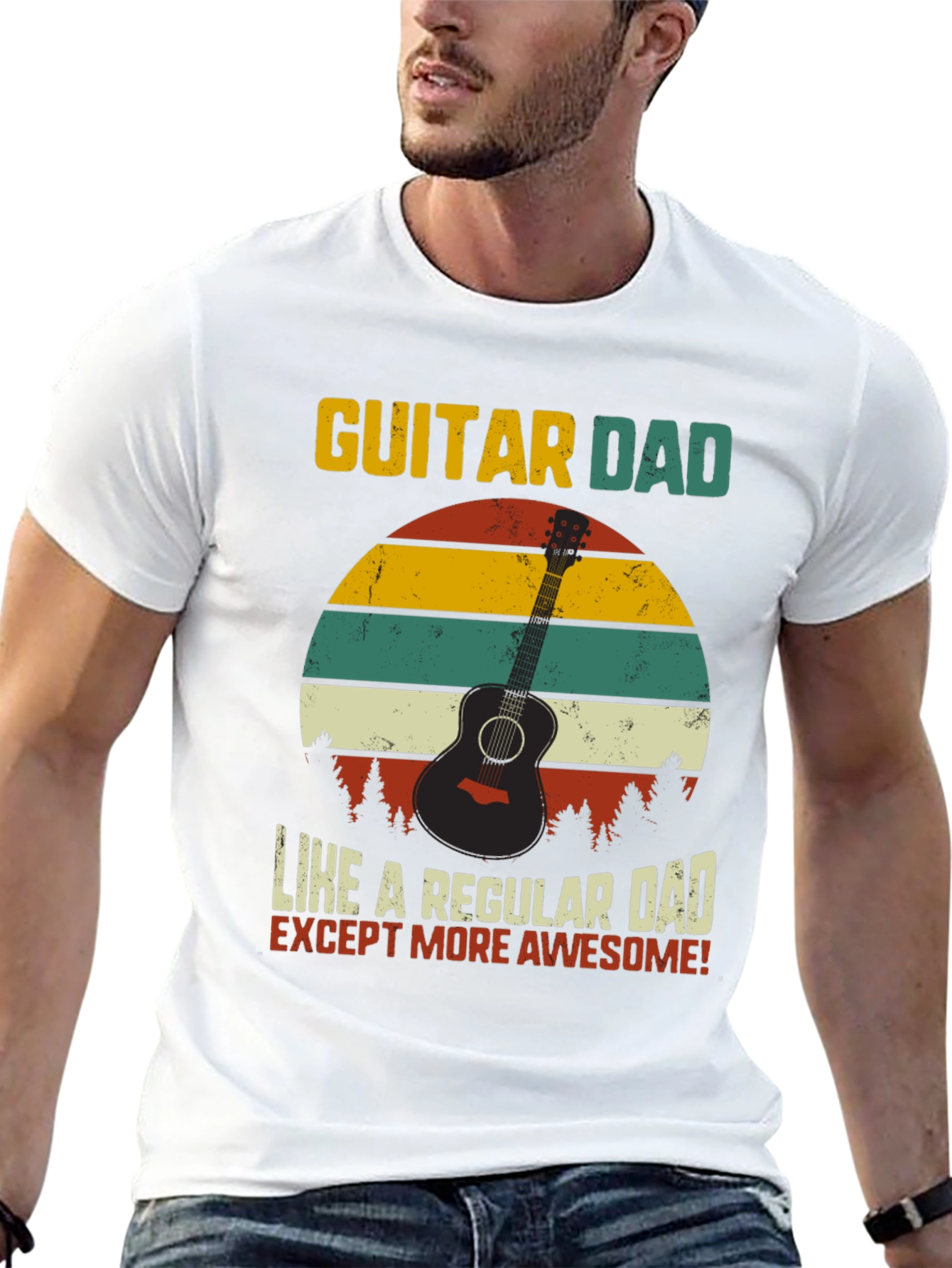 Guitar Dad Awesome T-Shirt