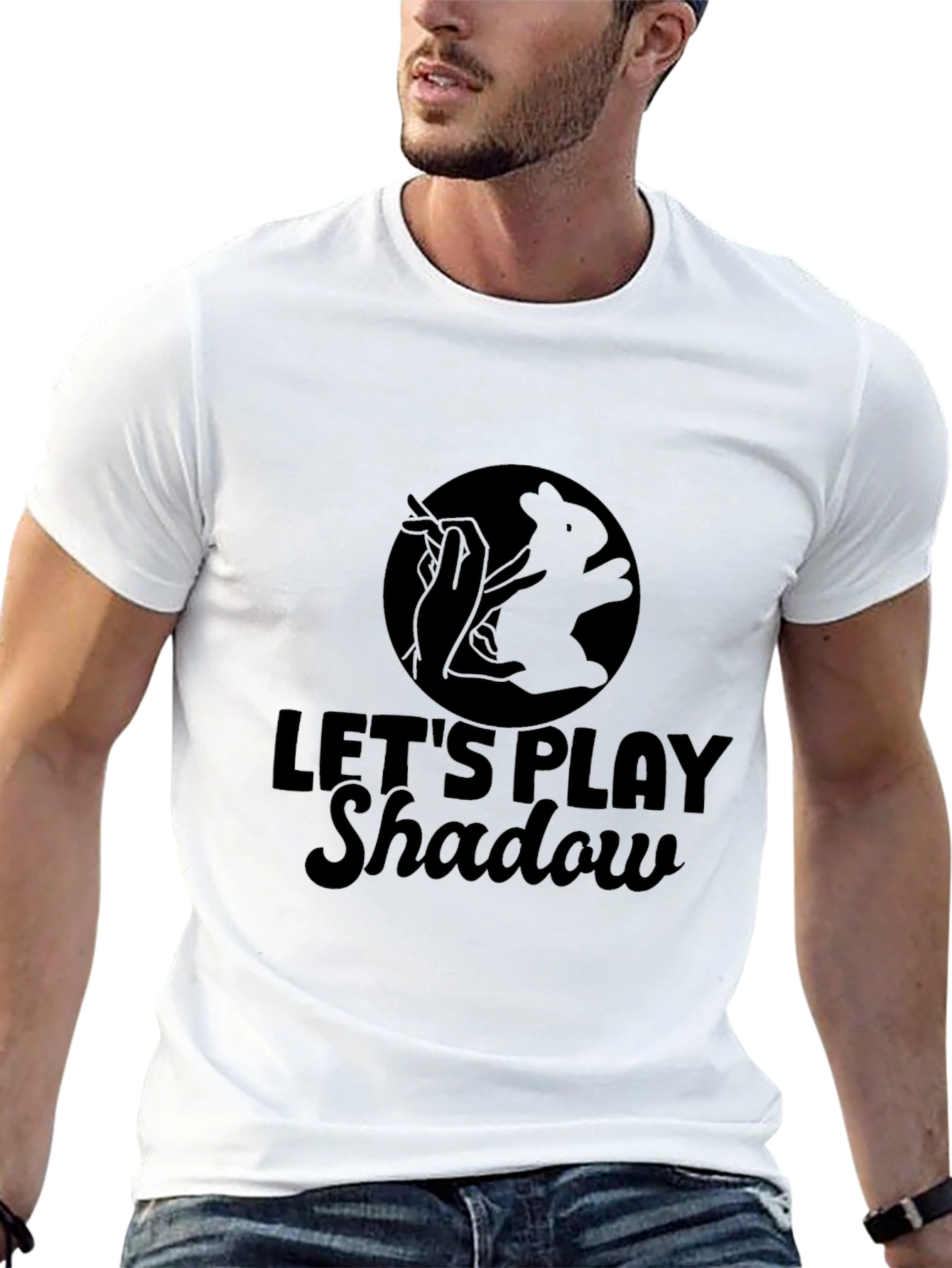 Lets Play Shadow Black T-Shirt