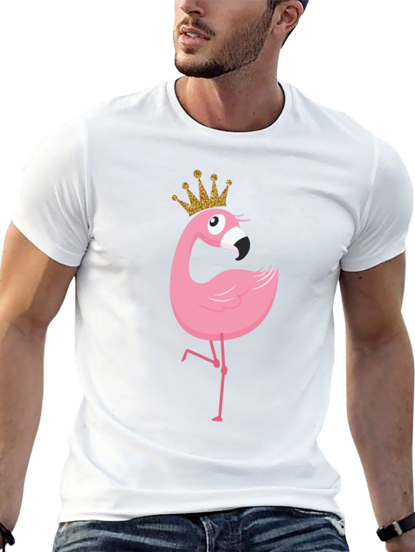 Flamingo Princess T-Shirt - Cute Cartoon Graphic Tee