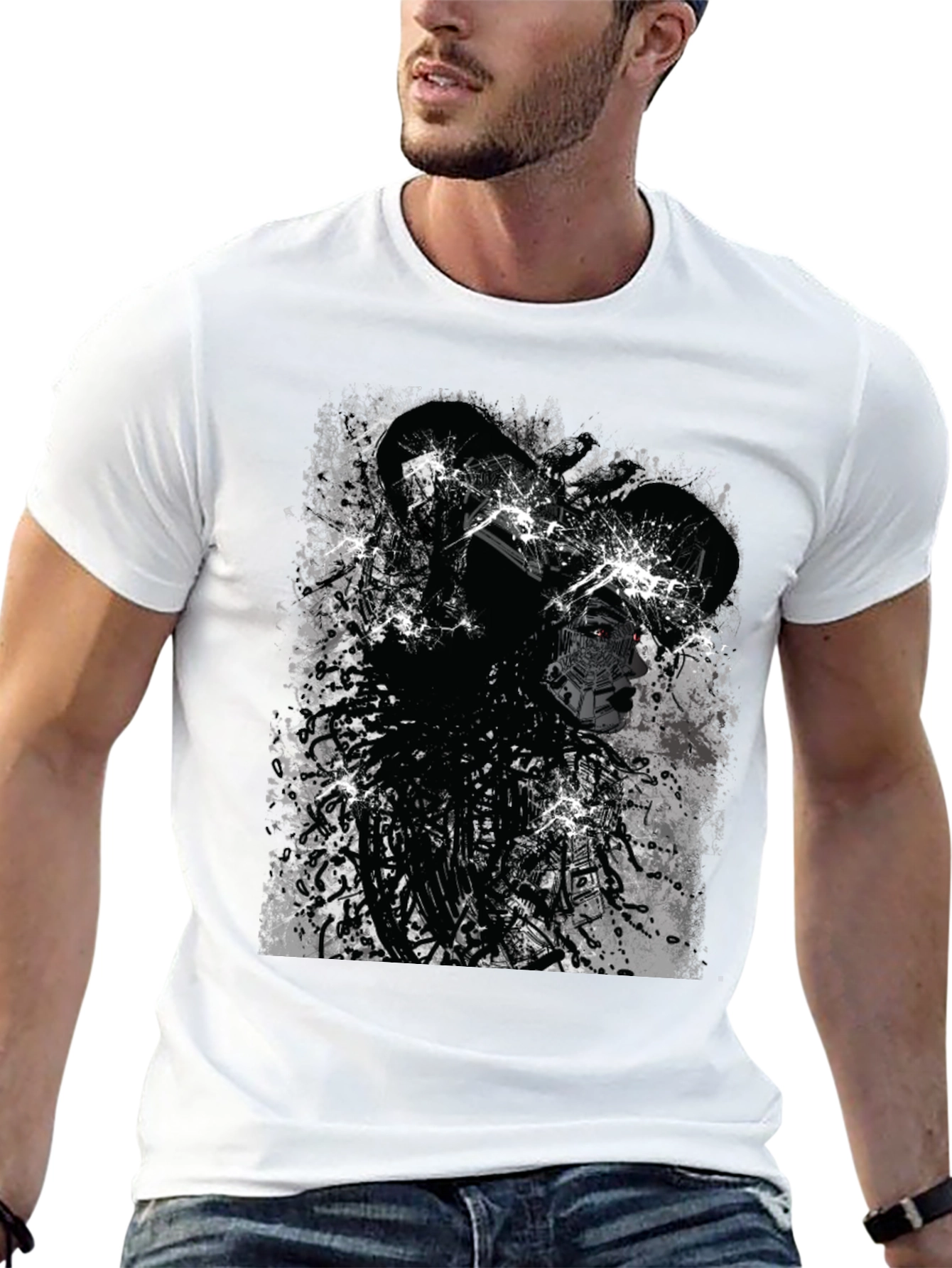 Edgy Cyberpunk Graphic Tee