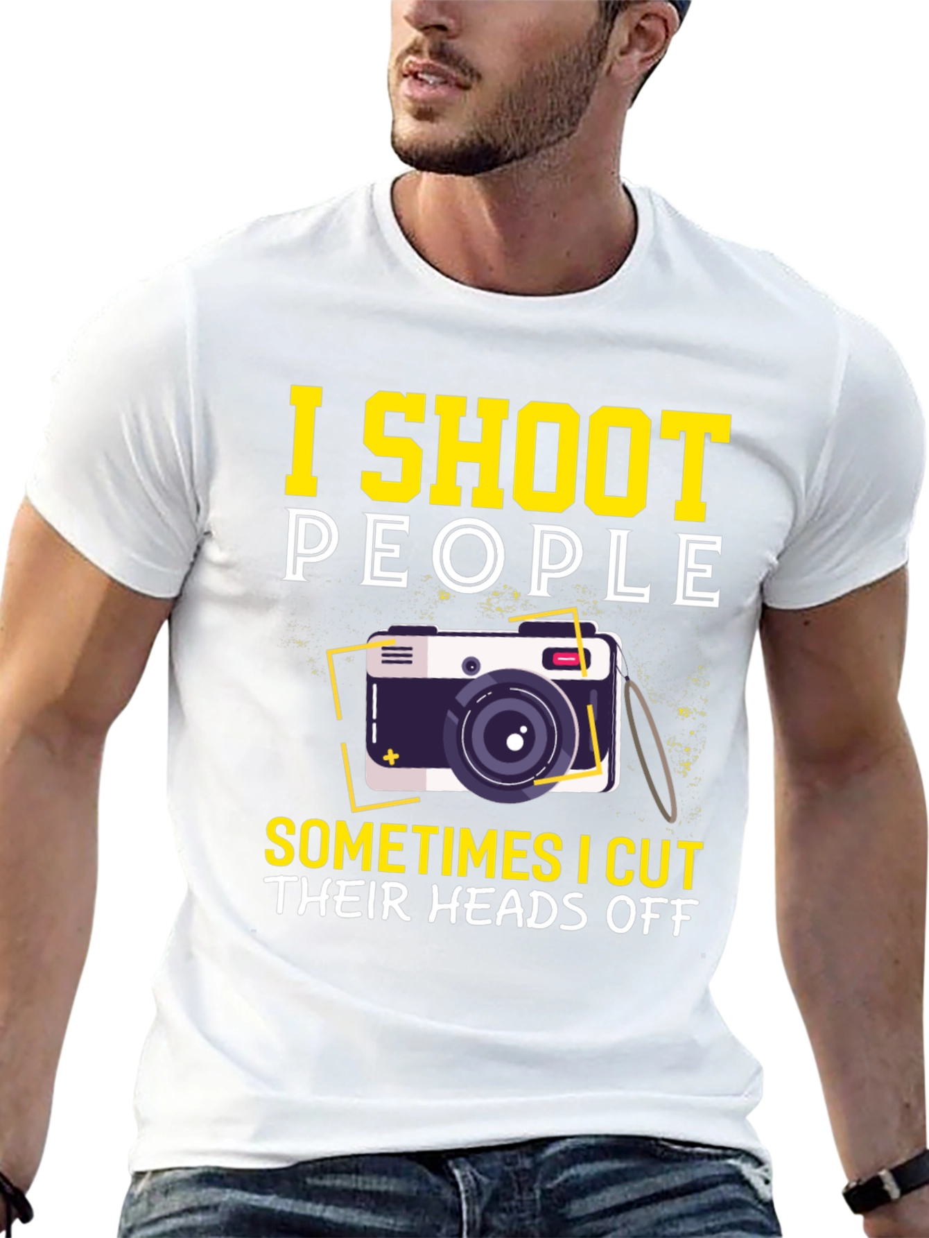 I Shoot People Funny Photographer Graphic T-Shirt