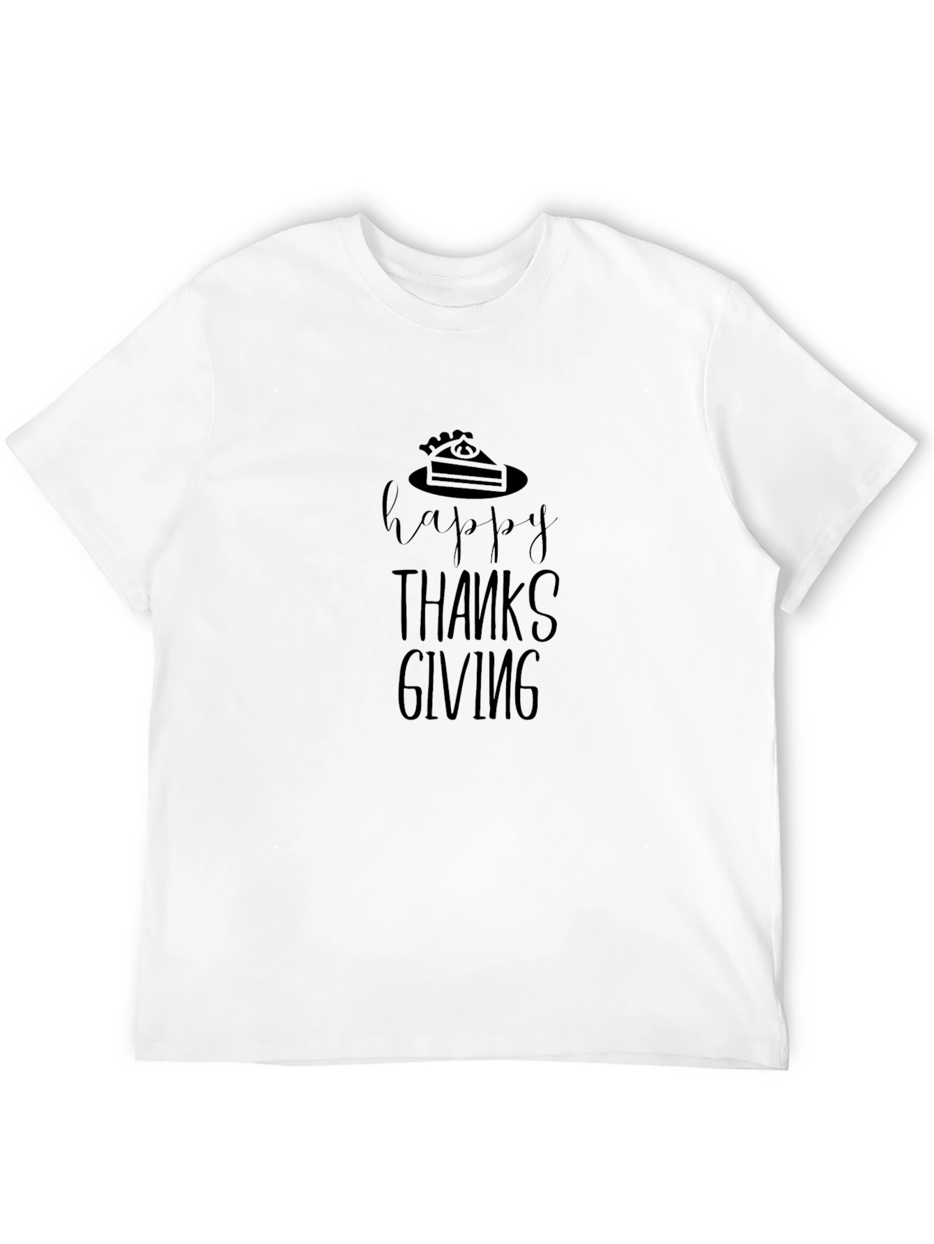 Happy Thanksgiving Black T-Shirt