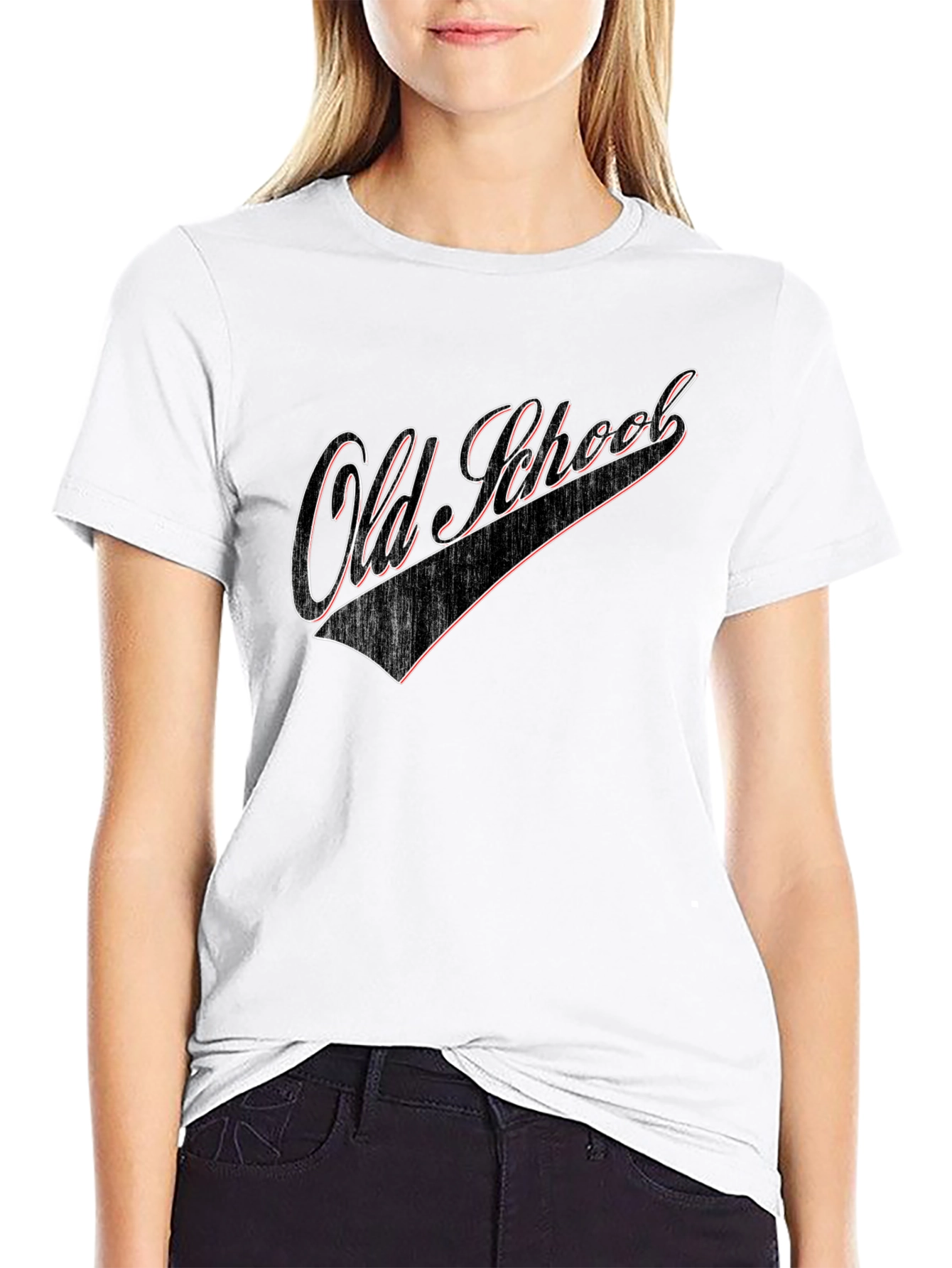 Retro Old School Black Graphic Tee