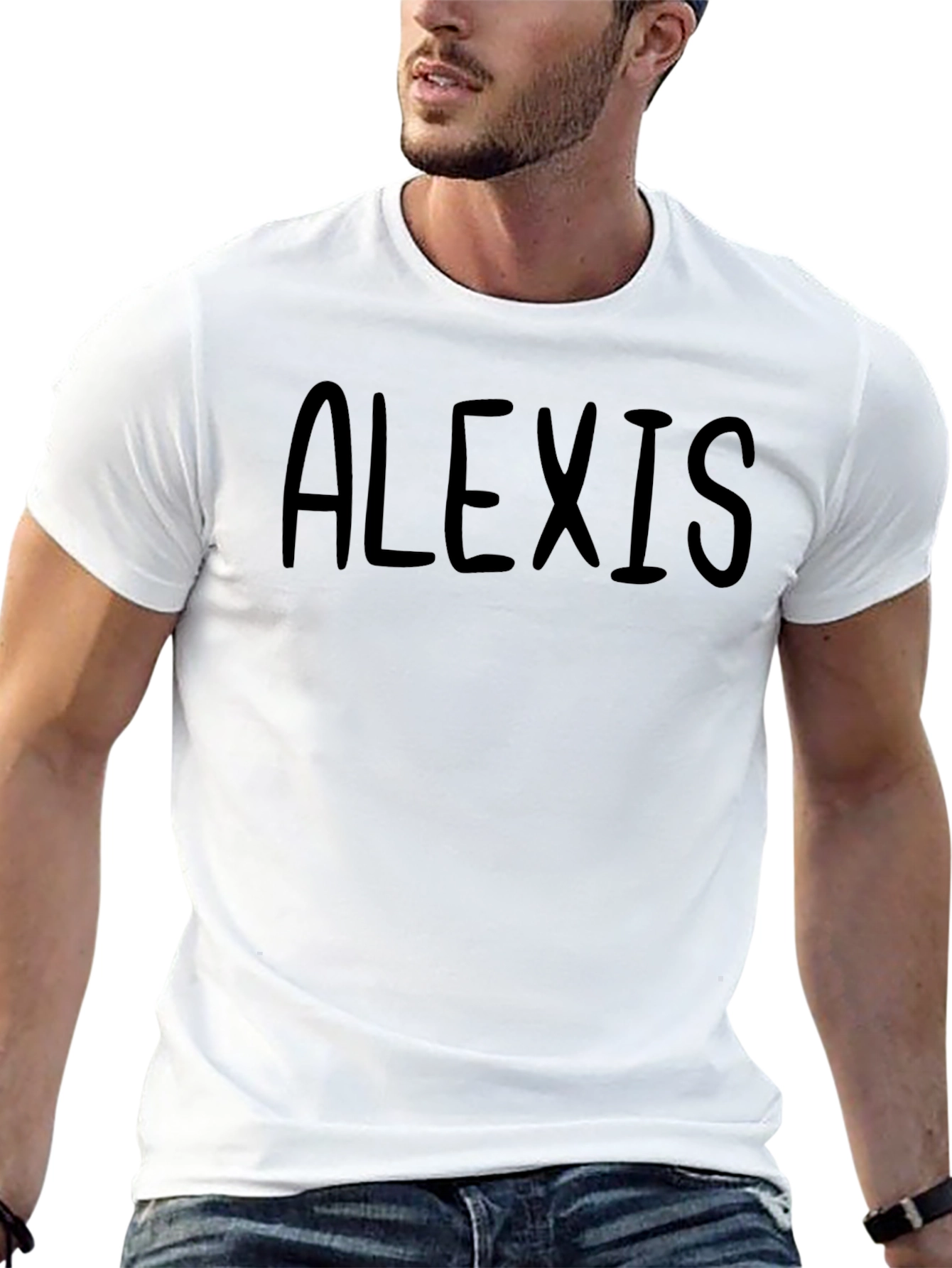 Alexis Personalized Black T-Shirt