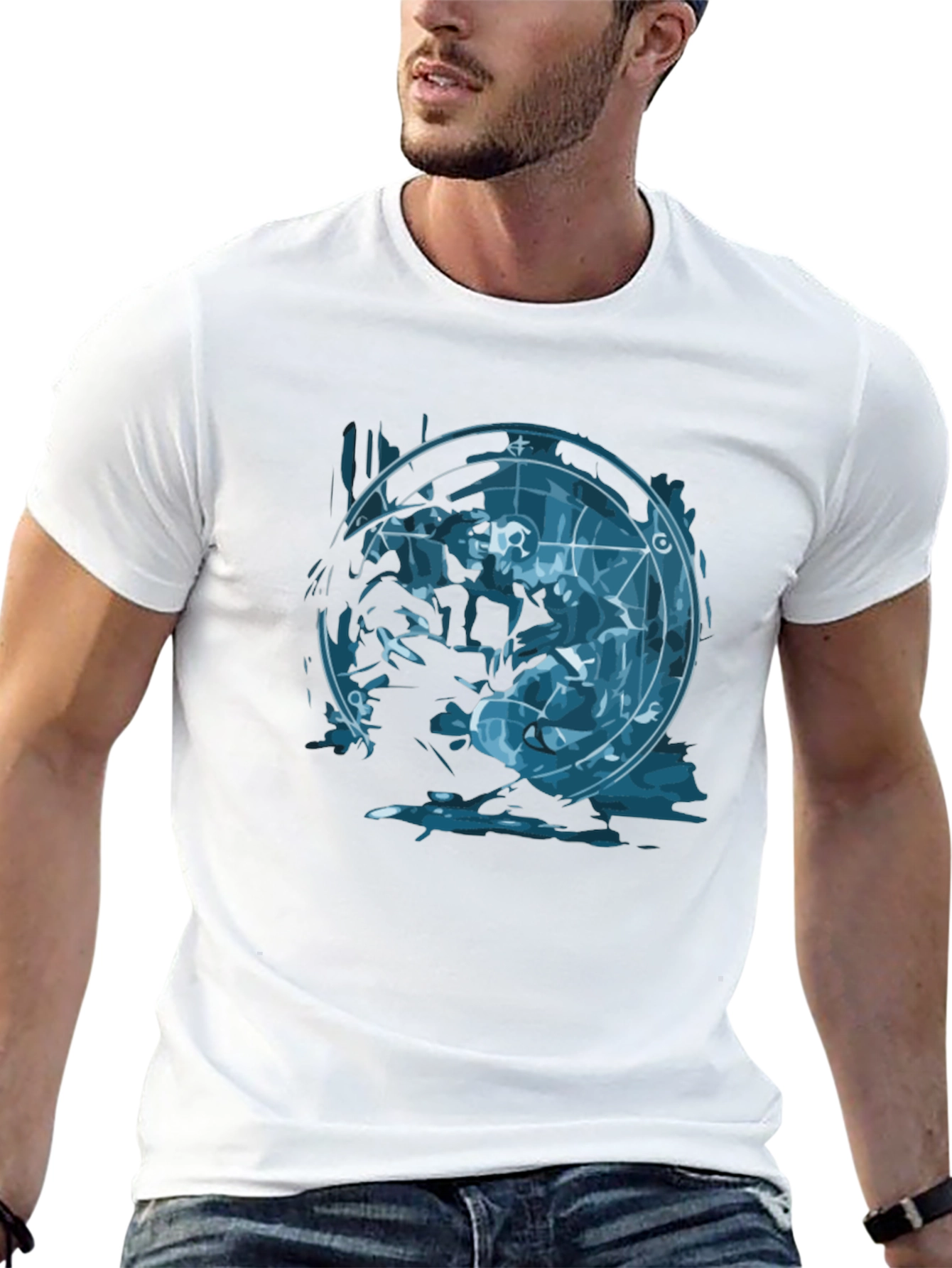 Alchemy Circle Graphic Black T-Shirt