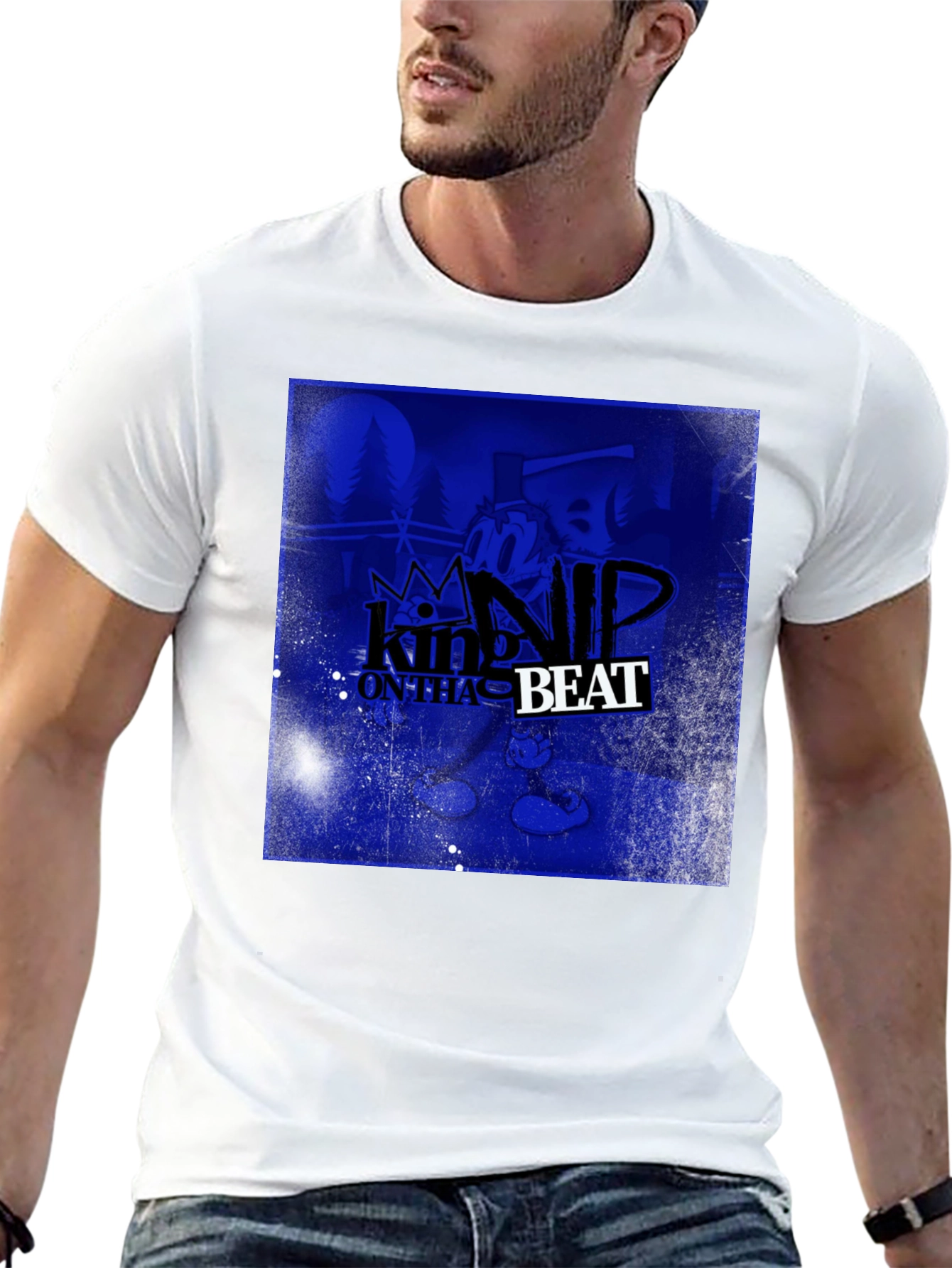King Nip On Tha Beat Black T-Shirt