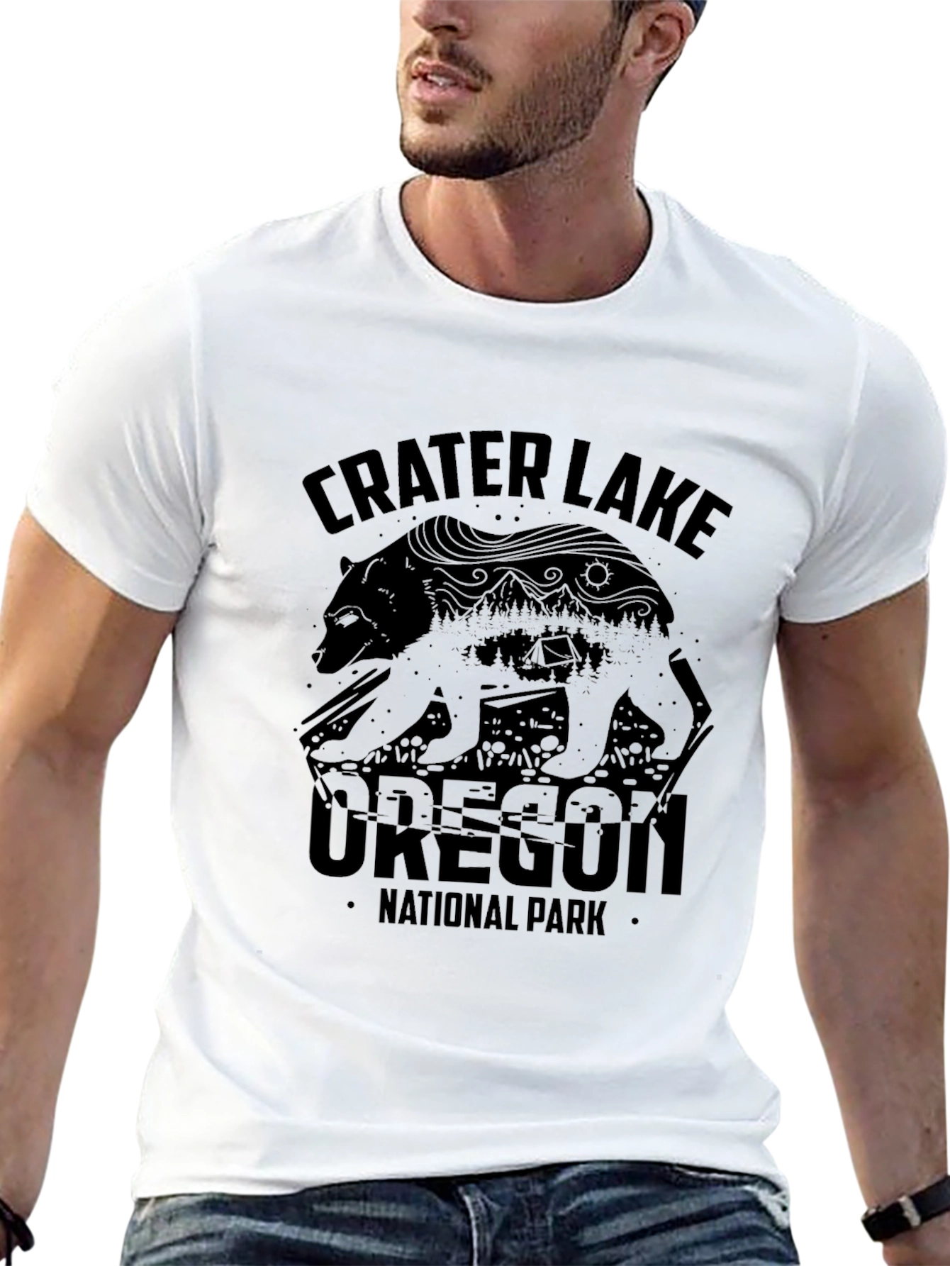 Crater Lake Oregon National Park Bear T-Shirt