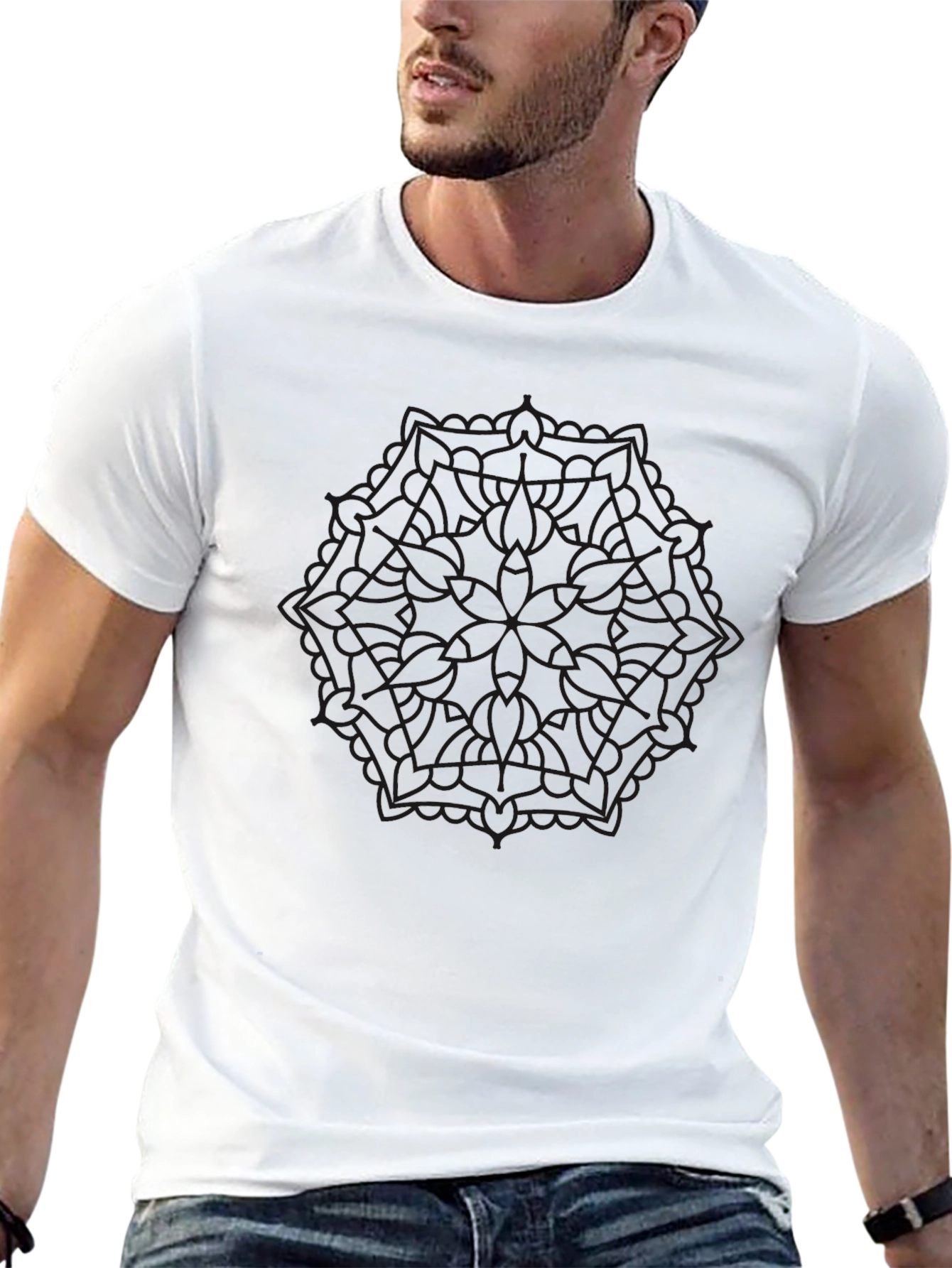 Black Graphic Tee - Minimalist Style
