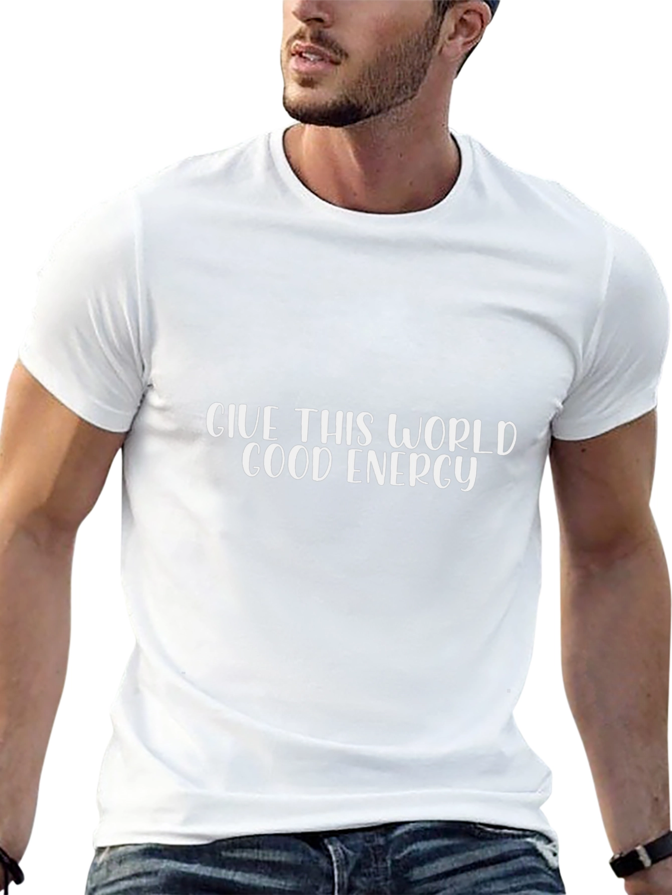 Good Energy Graphic Tee - Black Casual T-Shirt
