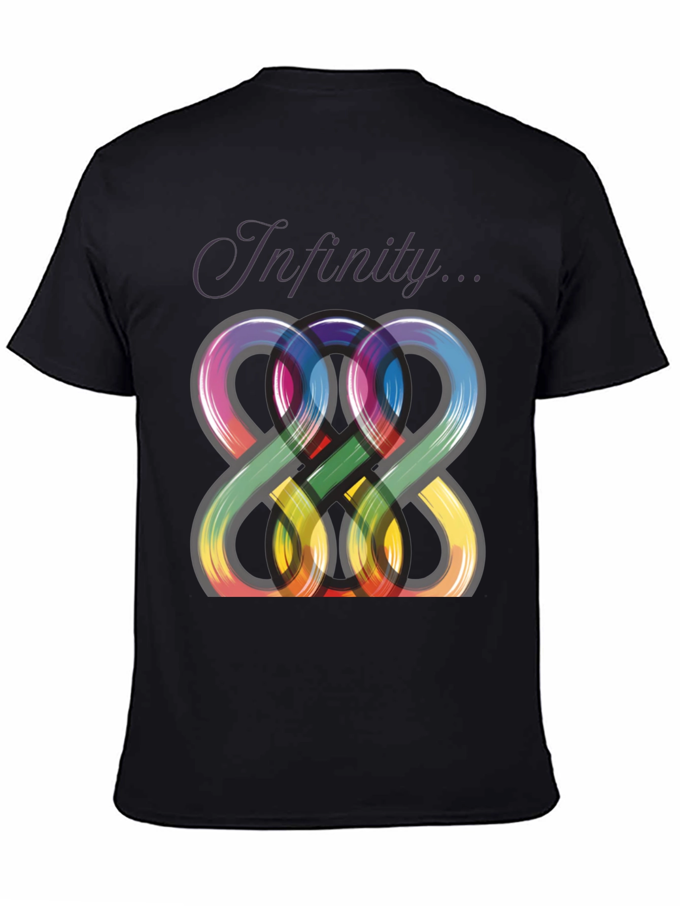 Infinity Symbol Graphic Tee - Modern Artistic Design