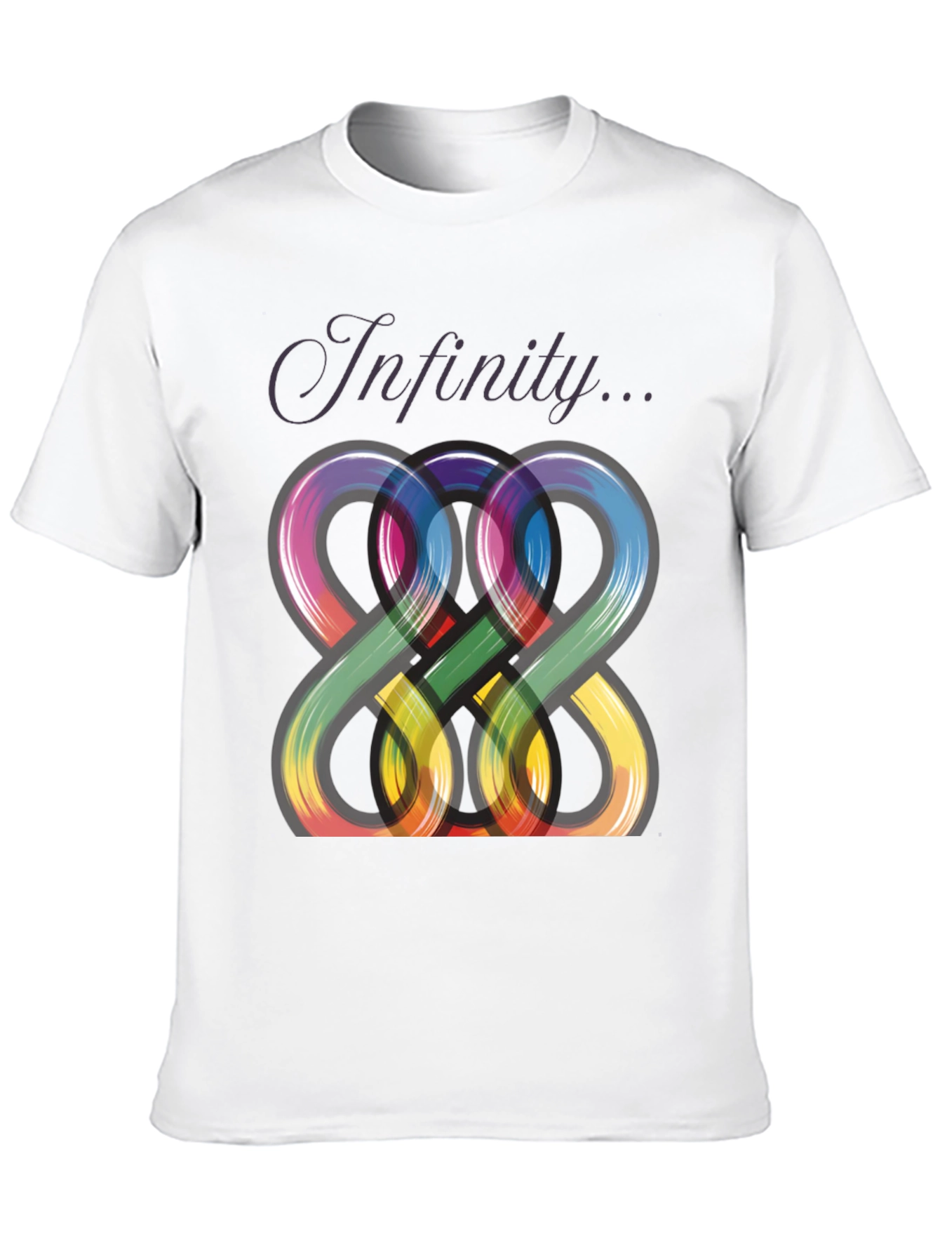 Infinity Symbol Graphic Tee - Modern Artistic Design