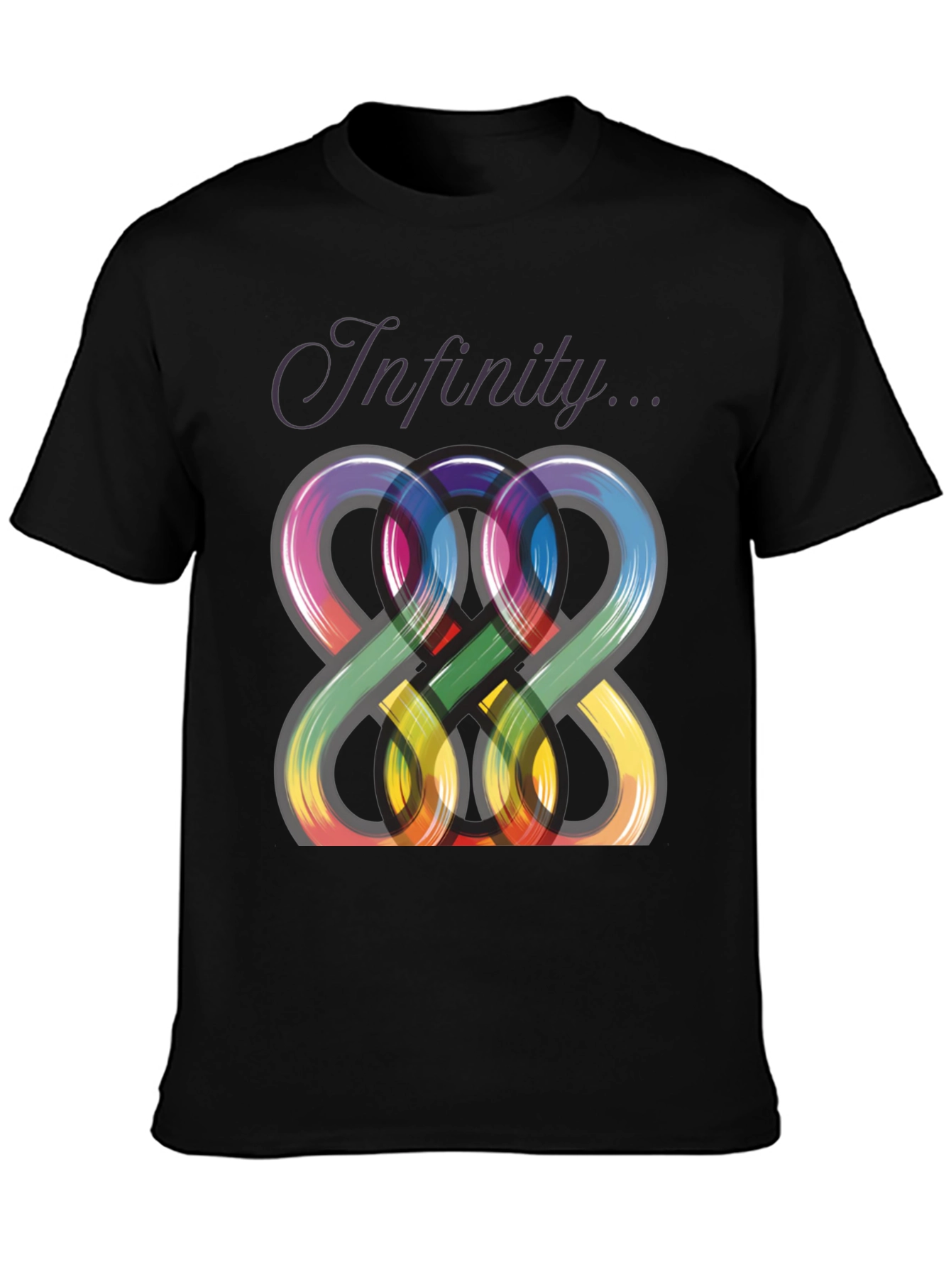 Infinity Symbol Graphic Tee - Modern Artistic Design