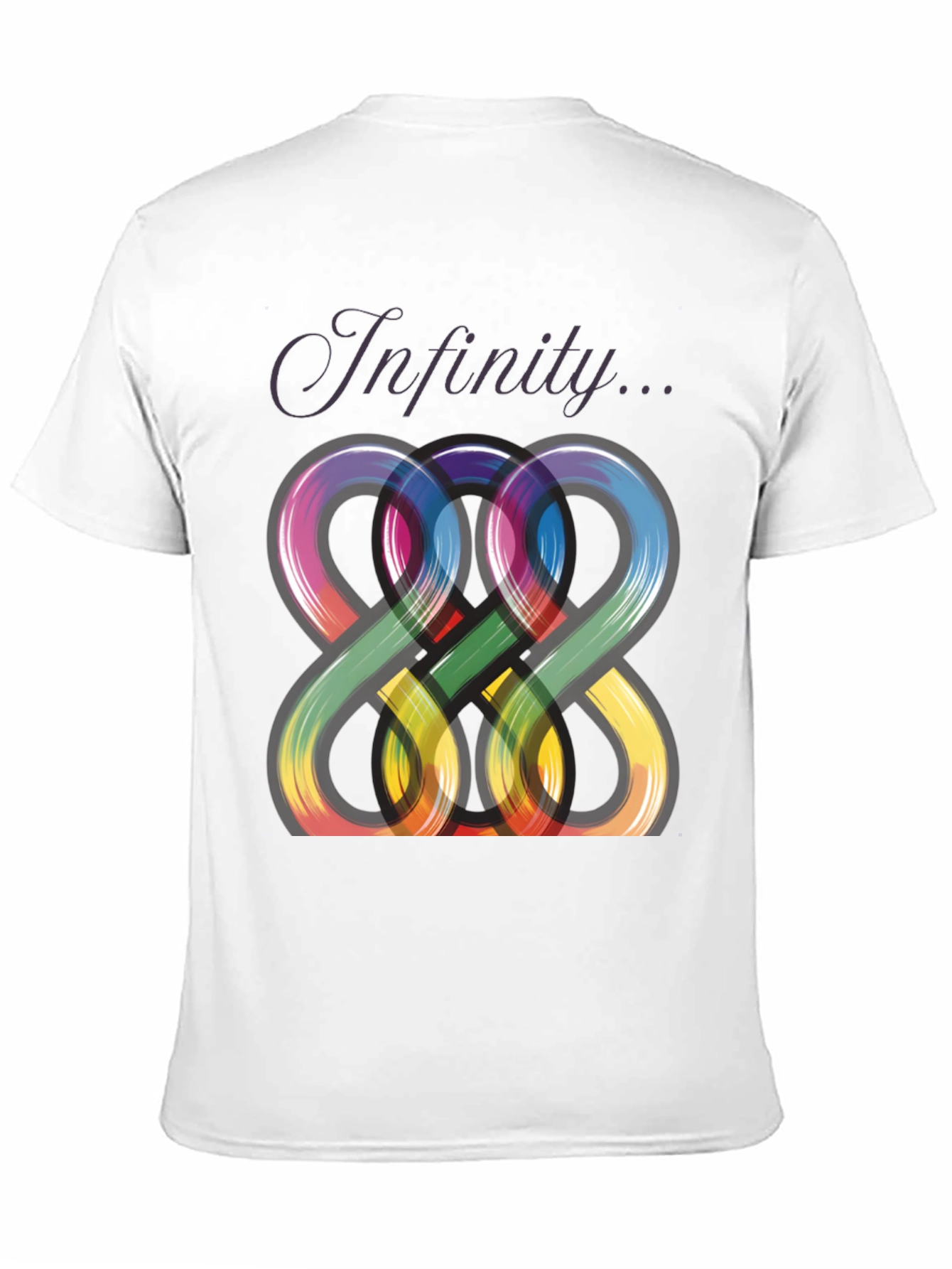 Infinity Symbol Graphic Tee - Modern Artistic Design