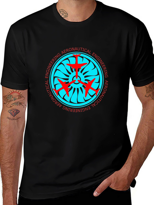 Aeronautical Engineering Black T-Shirt