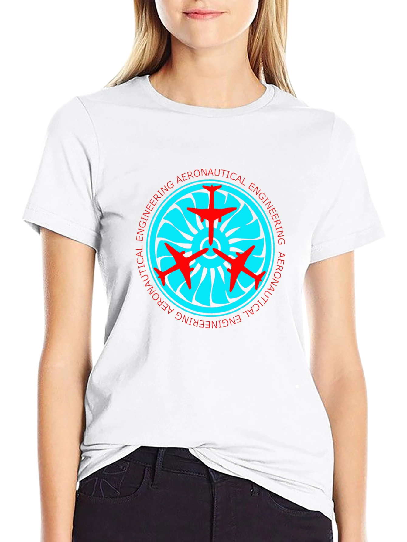 Aeronautical Engineering Black T-Shirt