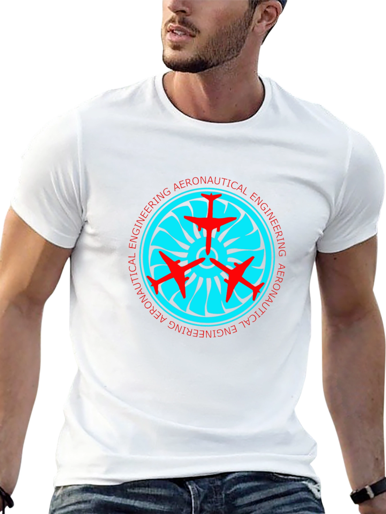 Aeronautical Engineering Black T-Shirt