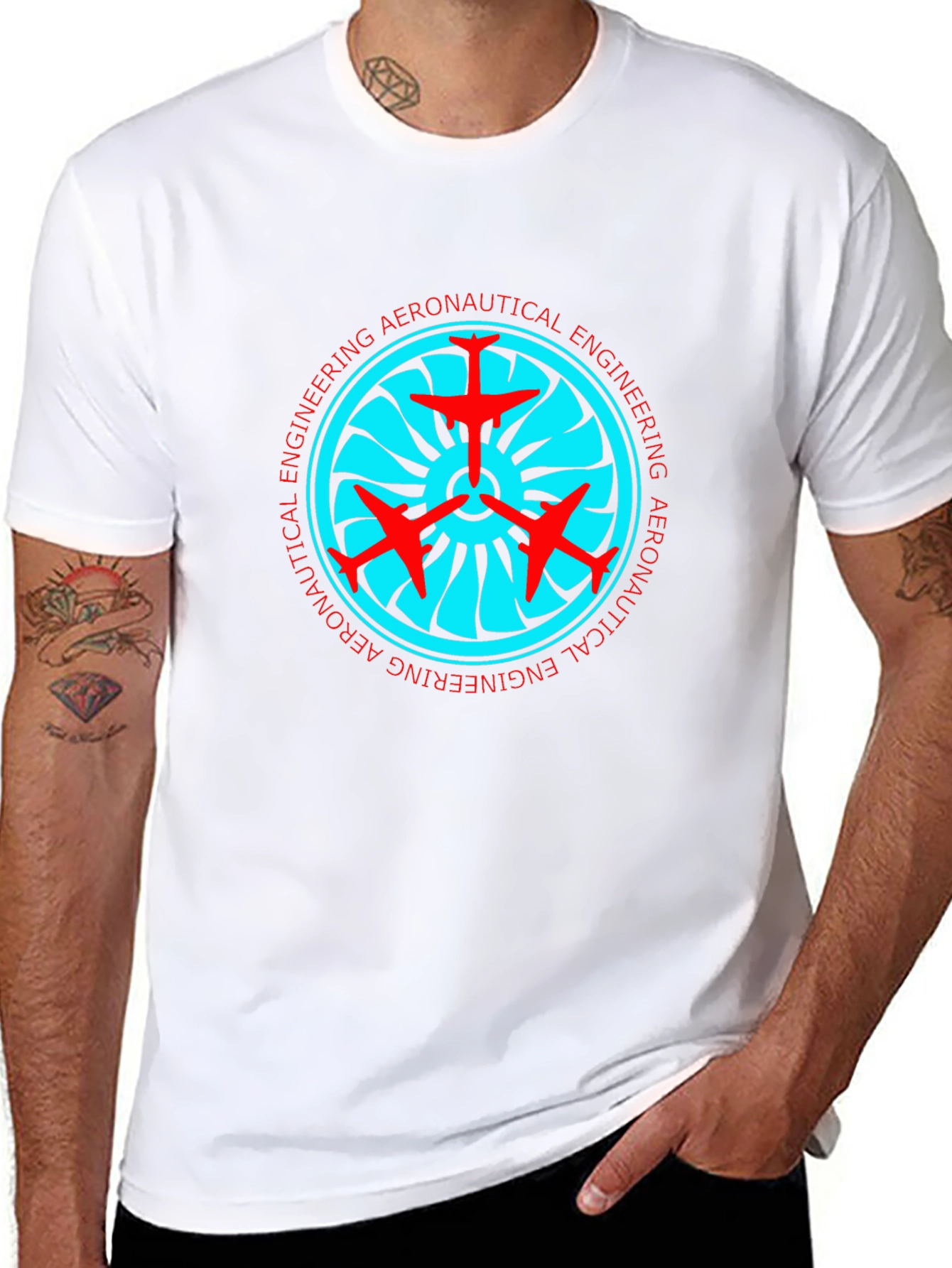 Aeronautical Engineering Black T-Shirt