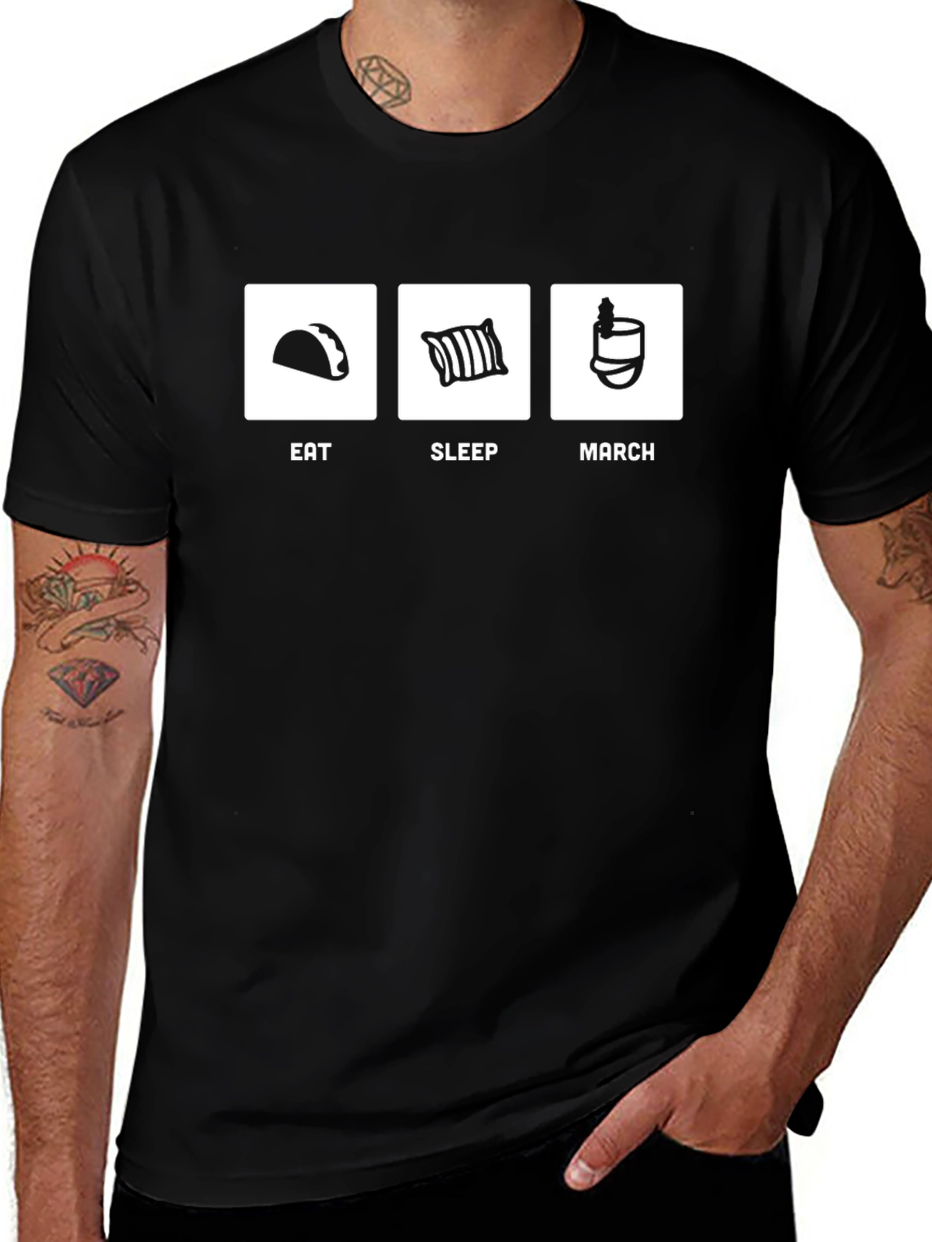 Eat Sleep March Funny T-Shirt