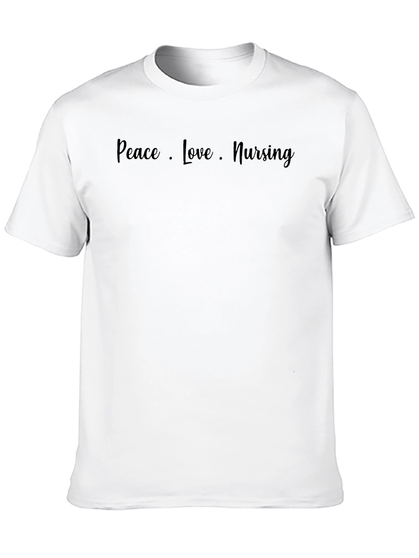Peace Love Nursing Graphic T-Shirt