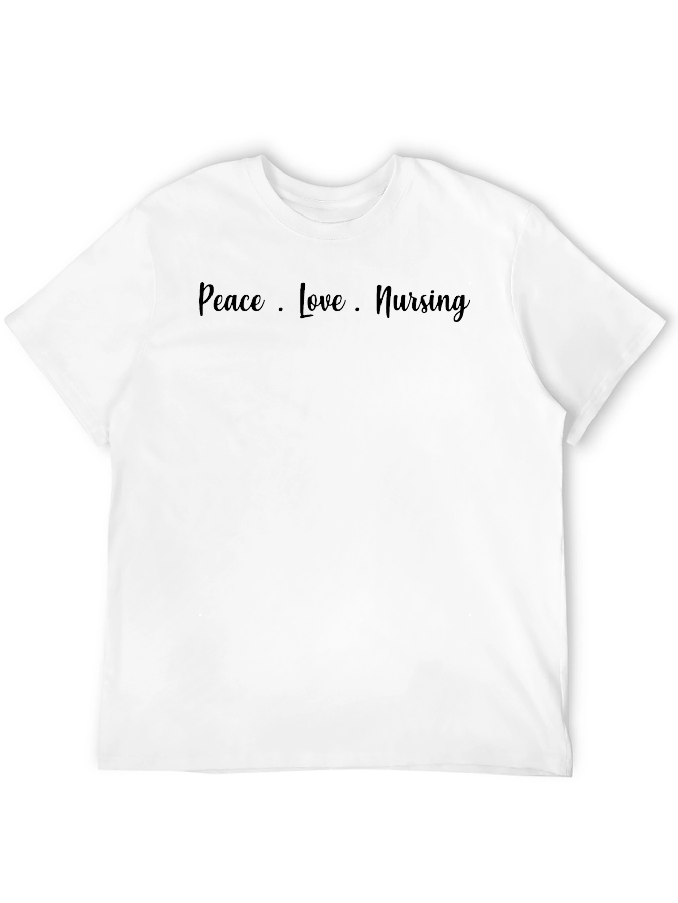 Peace Love Nursing Graphic T-Shirt
