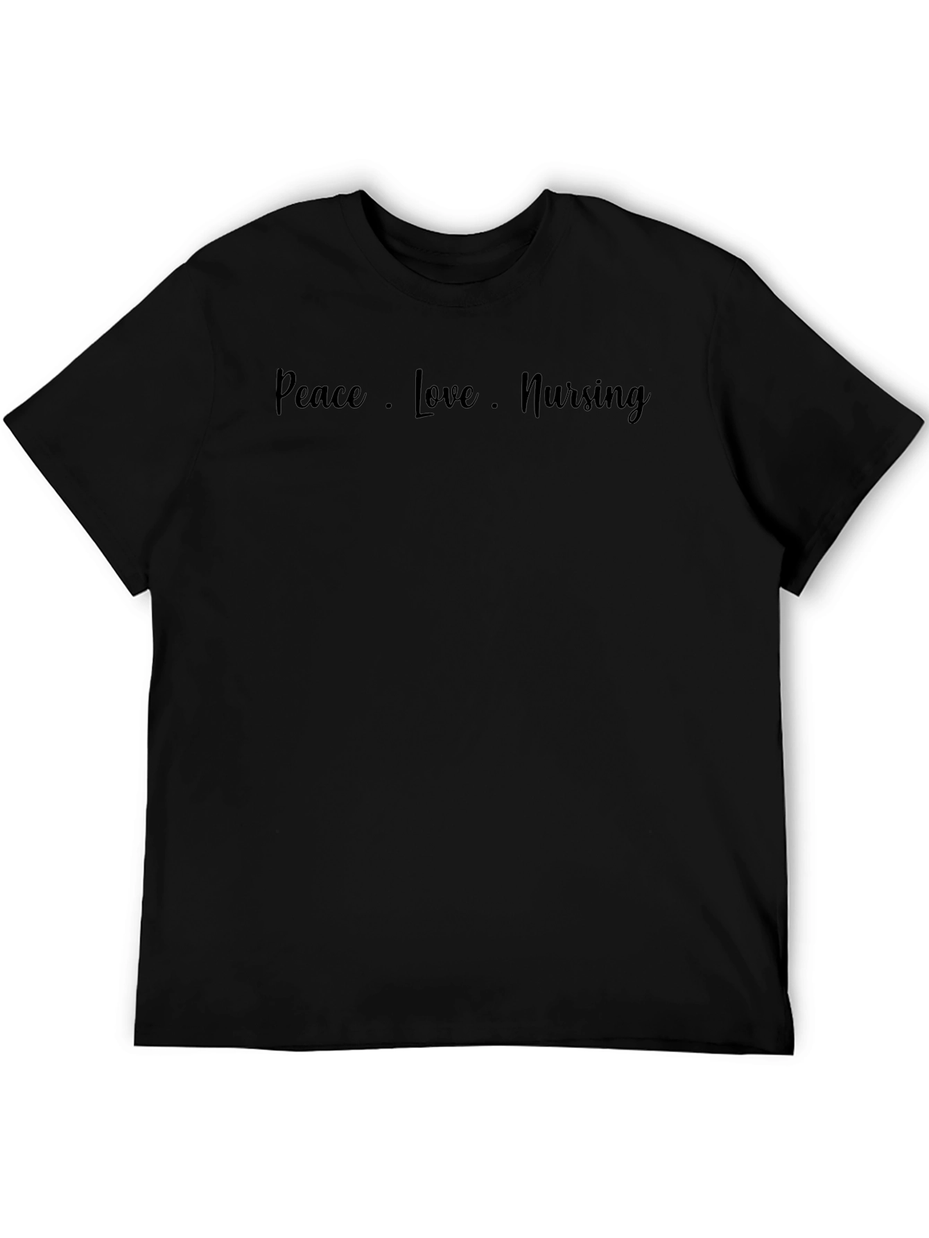 Peace Love Nursing Graphic T-Shirt