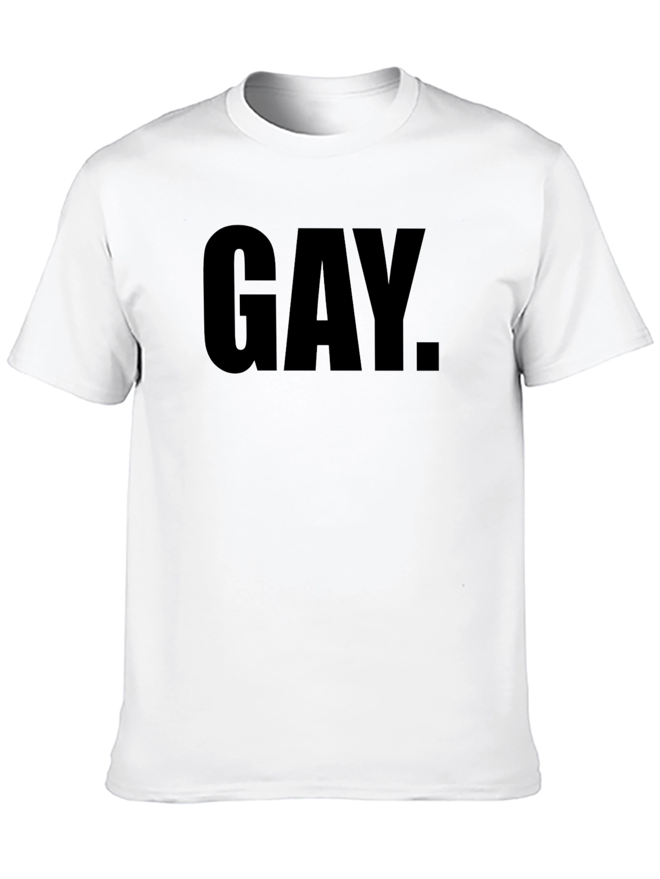 Bold Statement Tee: Gay Pride Black T-Shirt