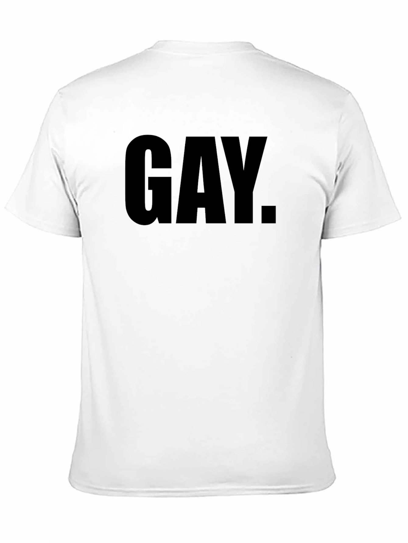 Bold Statement Tee: Gay Pride Black T-Shirt