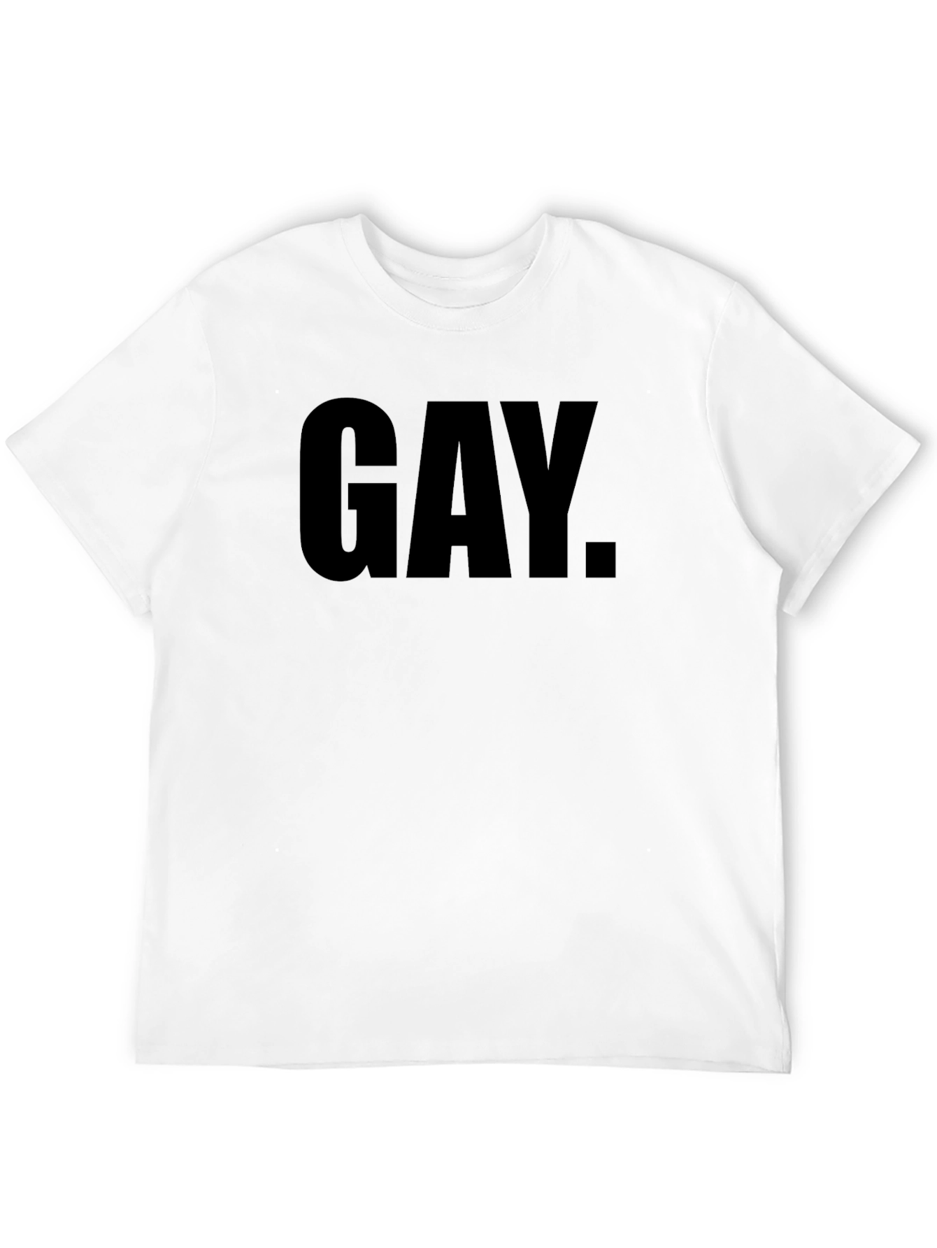 Bold Statement Tee: Gay Pride Black T-Shirt