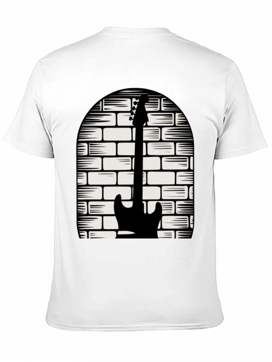 Guitar Brick Wall Graphic Tee