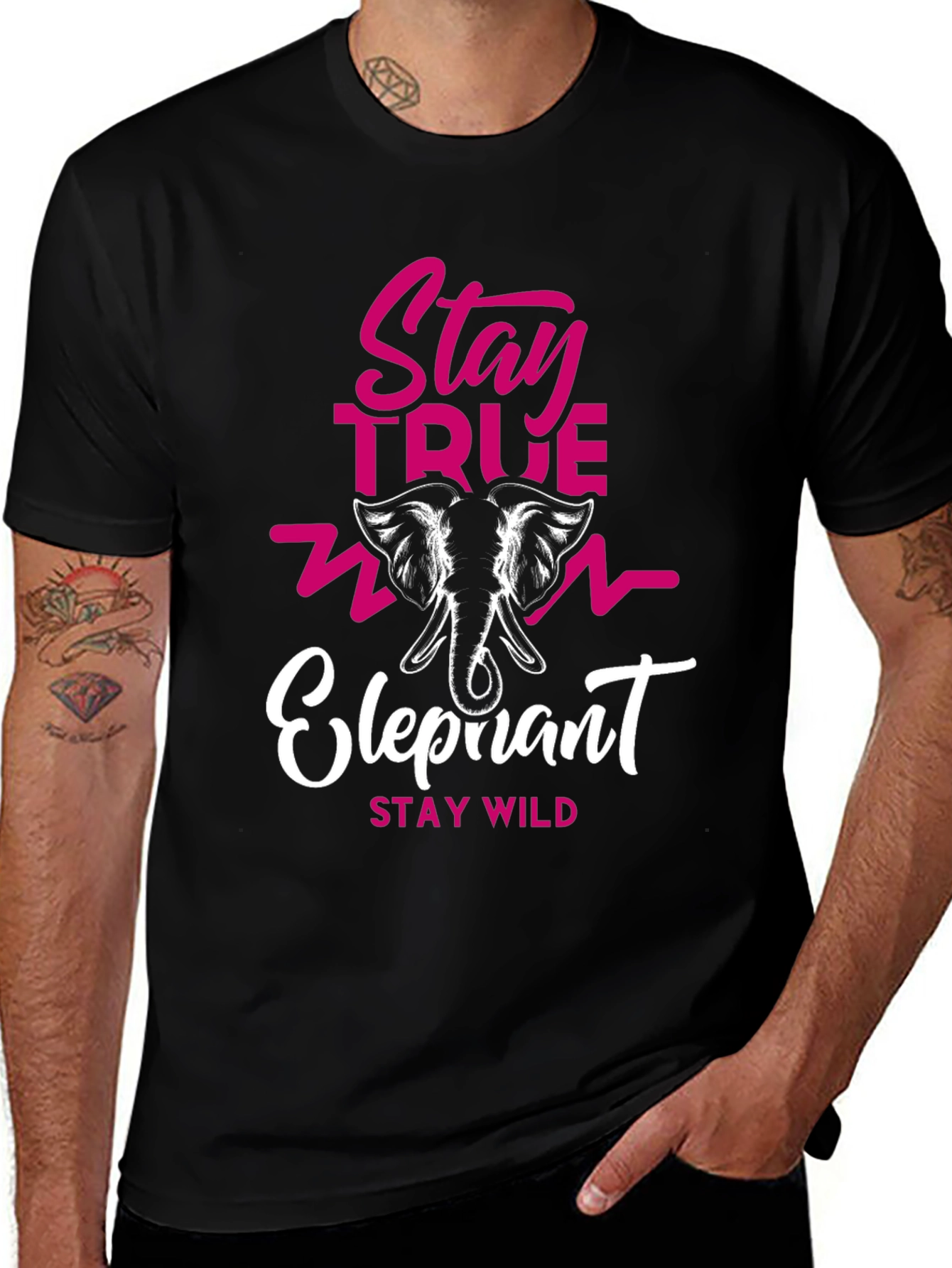 Stay True Elephant Graphic Tee - Stay Wild