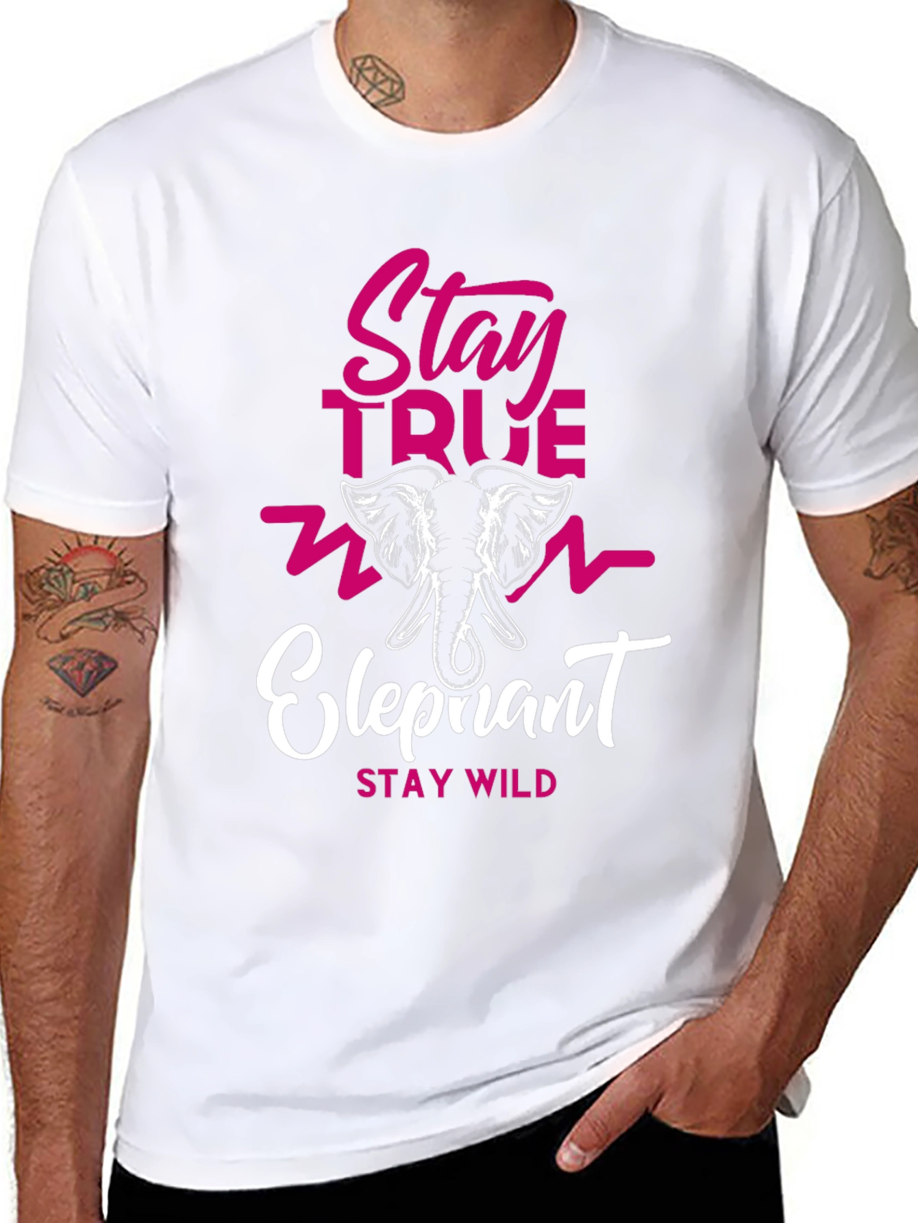 Stay True Elephant Graphic Tee - Stay Wild