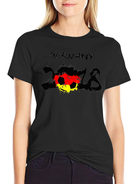 Germany 2018 Soccer T-Shirt - Black
