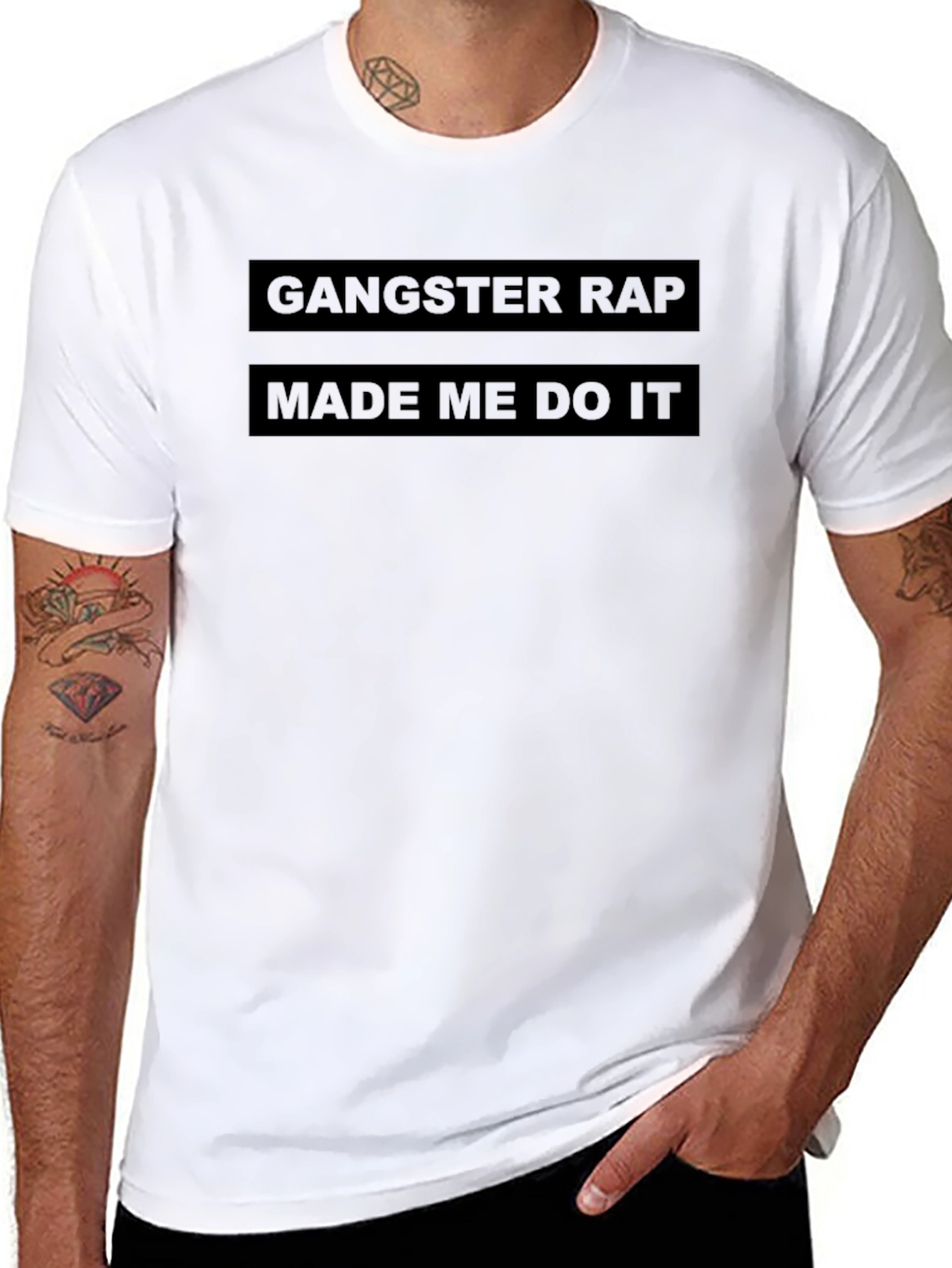 Gangster Rap Made Me Do It T-Shirt