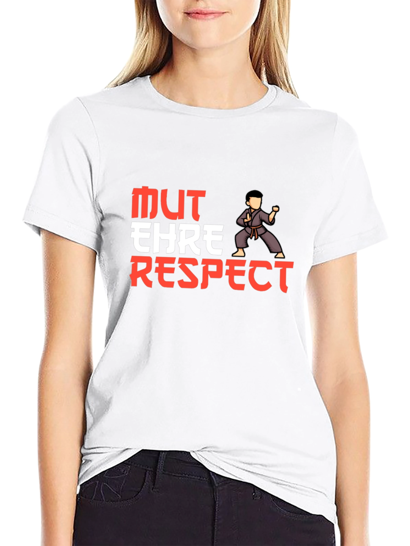 Martial Arts Graphic T-Shirt - Mut Ehre Respect