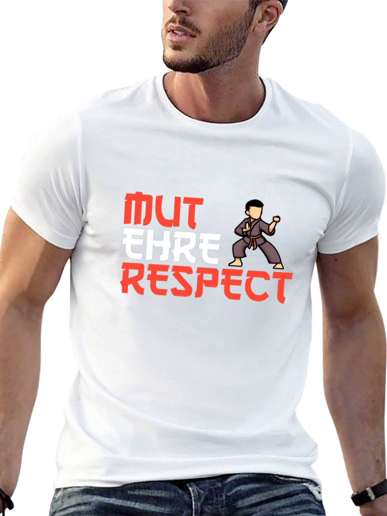 Martial Arts Graphic T-Shirt - Mut Ehre Respect