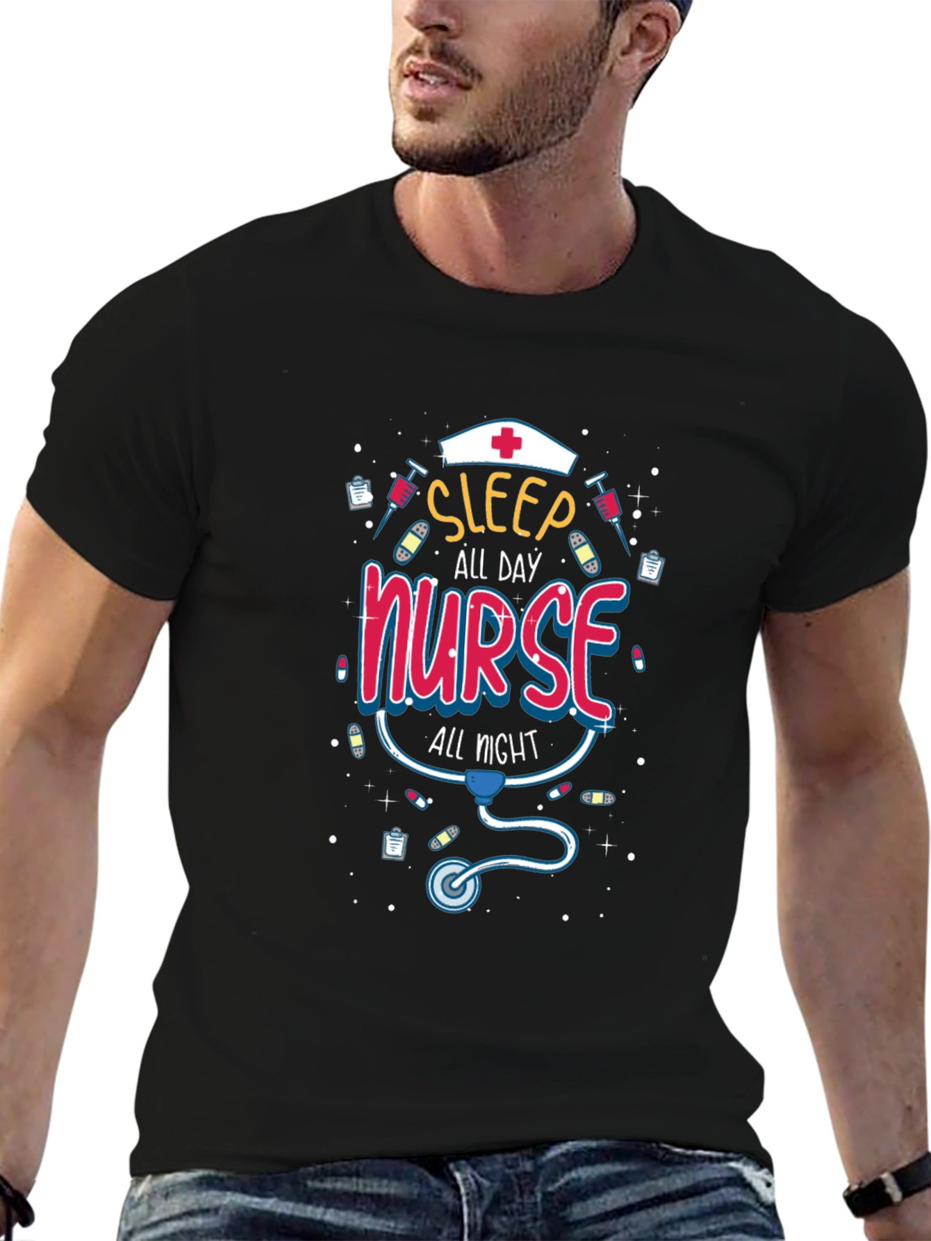 Sleep All Day Nurse All Night T-Shirt