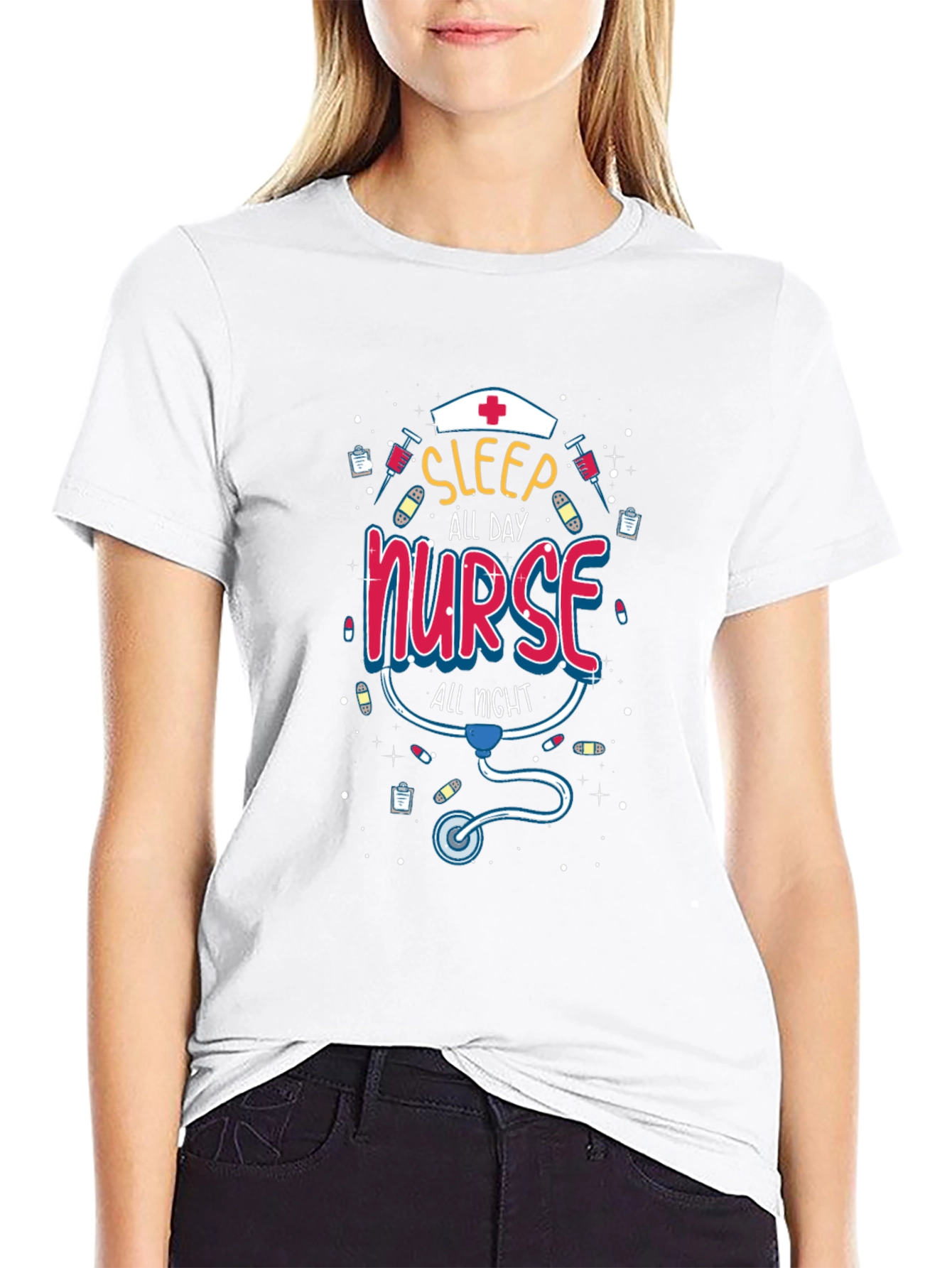 Sleep All Day Nurse All Night T-Shirt