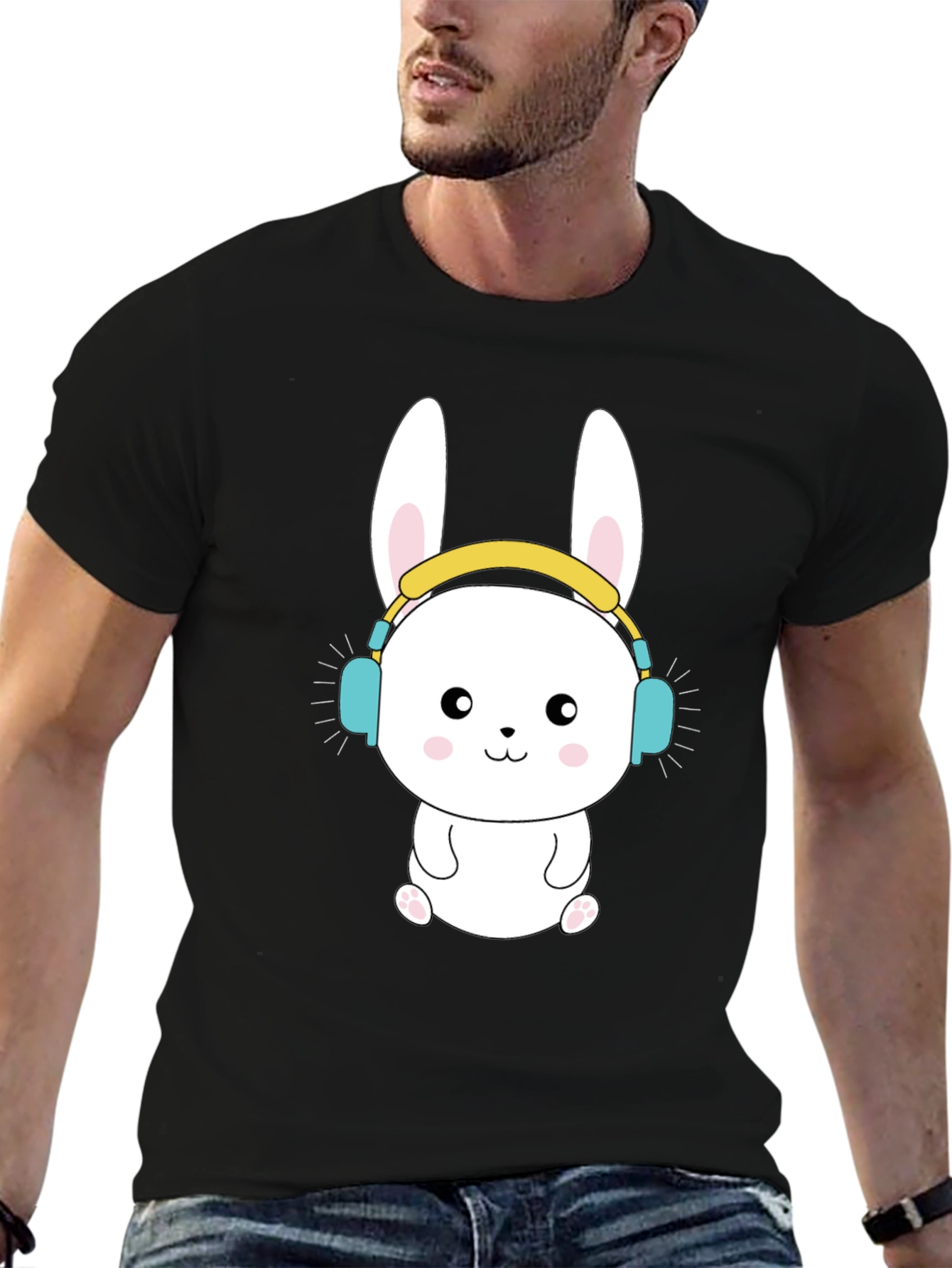 Cute Bunny DJ Graphic Tee