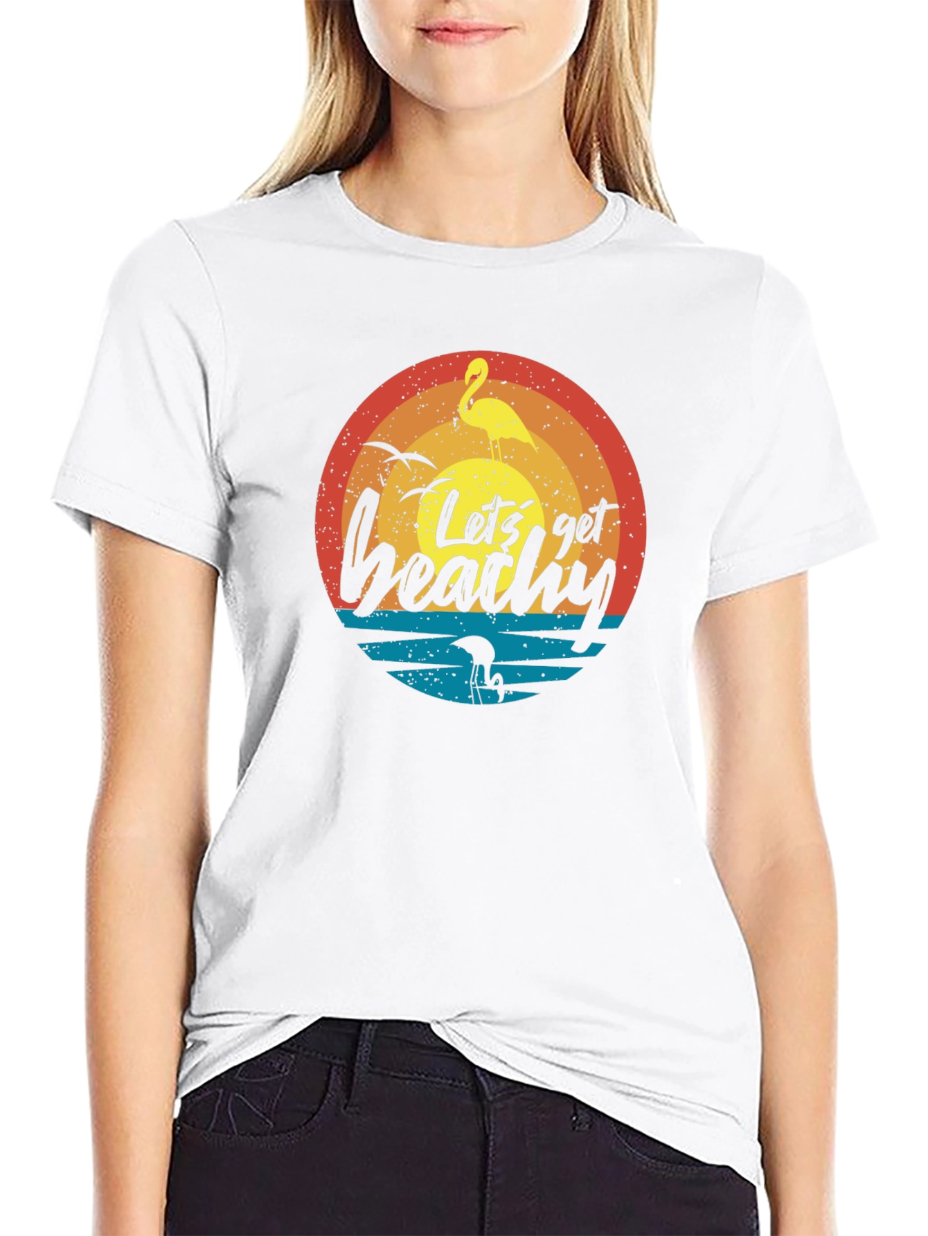 Lets Get Beachy Black T-Shirt