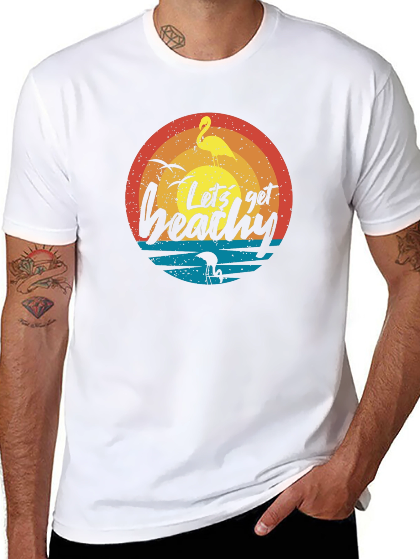 Lets Get Beachy Black T-Shirt