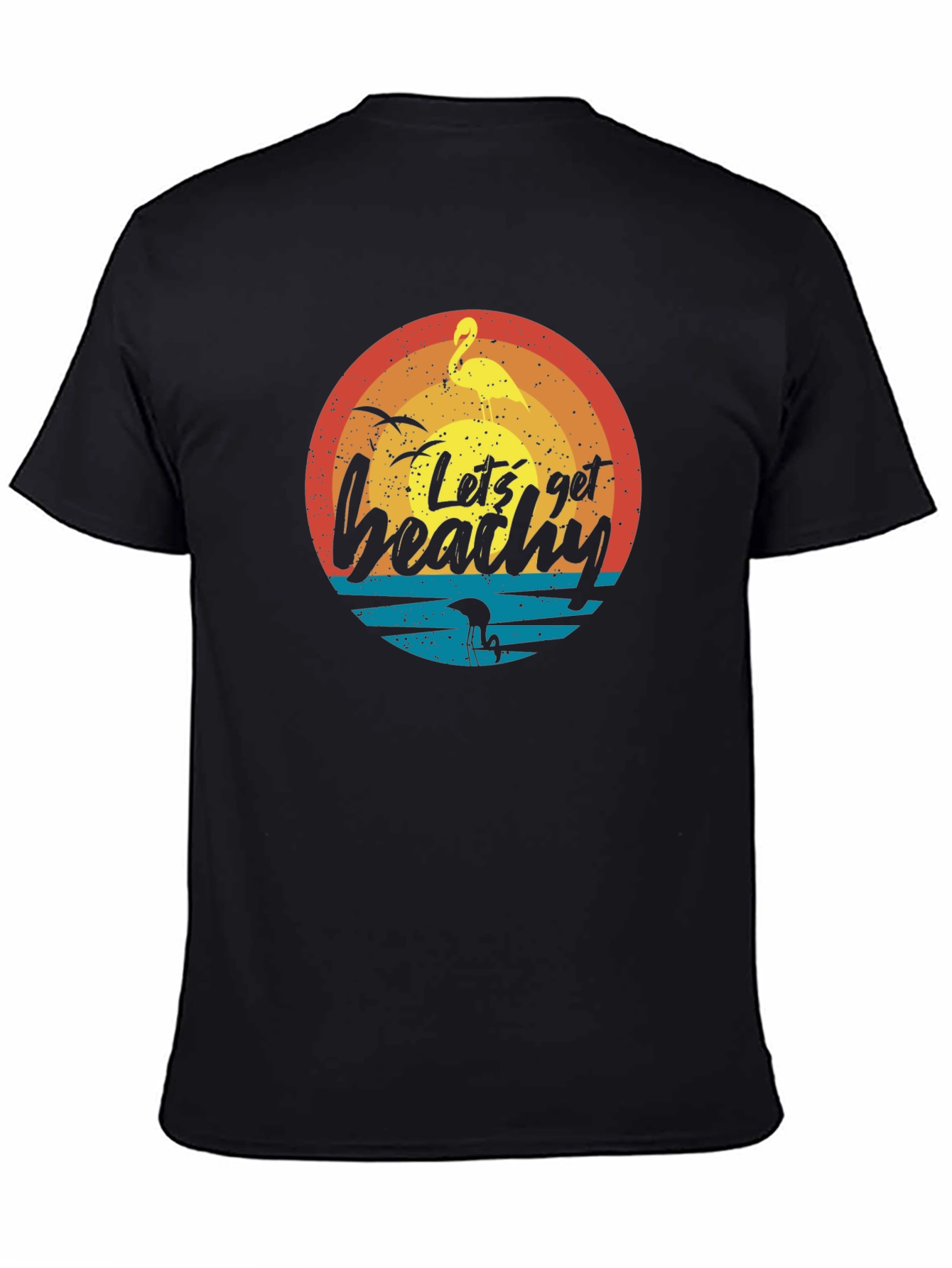 Lets Get Beachy Black T-Shirt