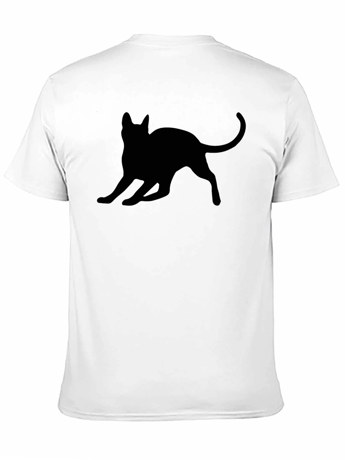 Black Cat Silhouette Graphic Tee
