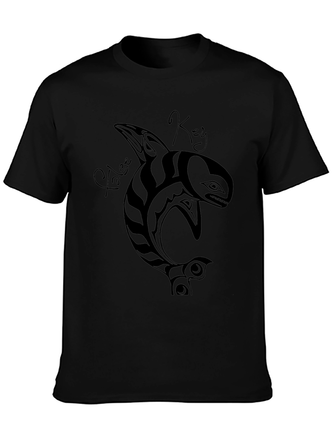 False Key Orca T-Shirt - Black Graphic Tee