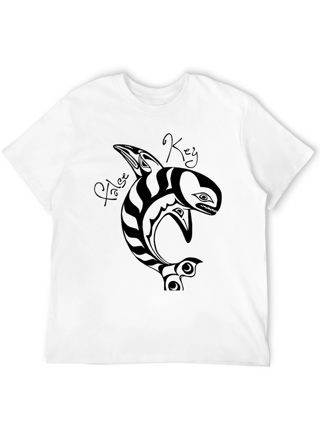 False Key Orca T-Shirt - Black Graphic Tee